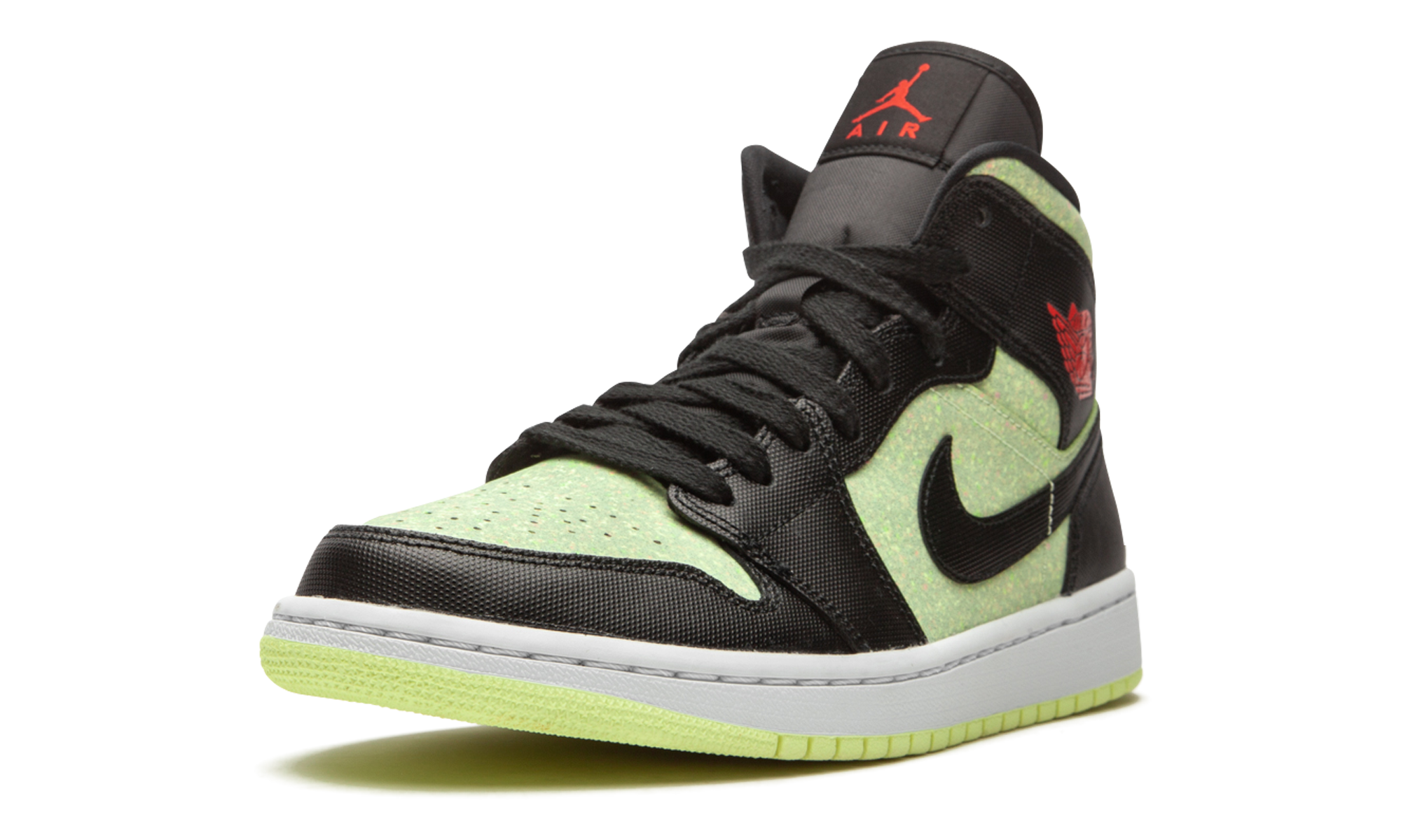 AIR JORDAN 1 MID SE WMNS "Barely Volt / Chile Red" CV5276 003