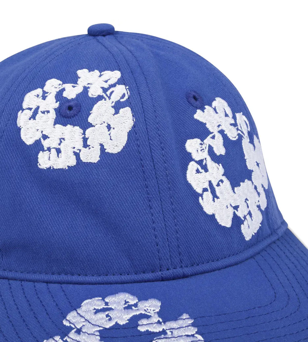 Denim Tears Cotton Wreath Dyed Cap Blue