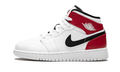 Air Jordan 1 Mid GS "White Black Gym Red" 554725 116