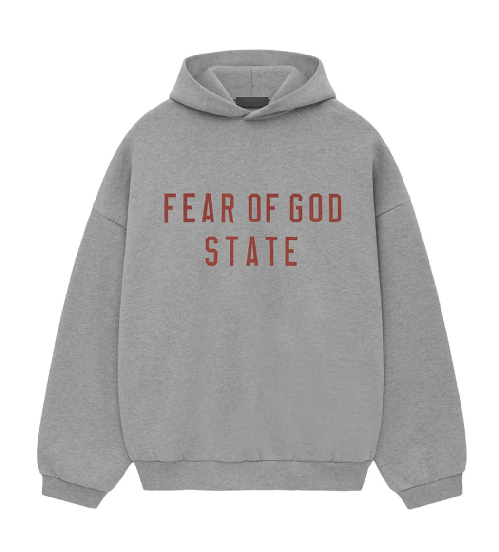 Essentials Fleece Hoodie Dark Heather Grey
