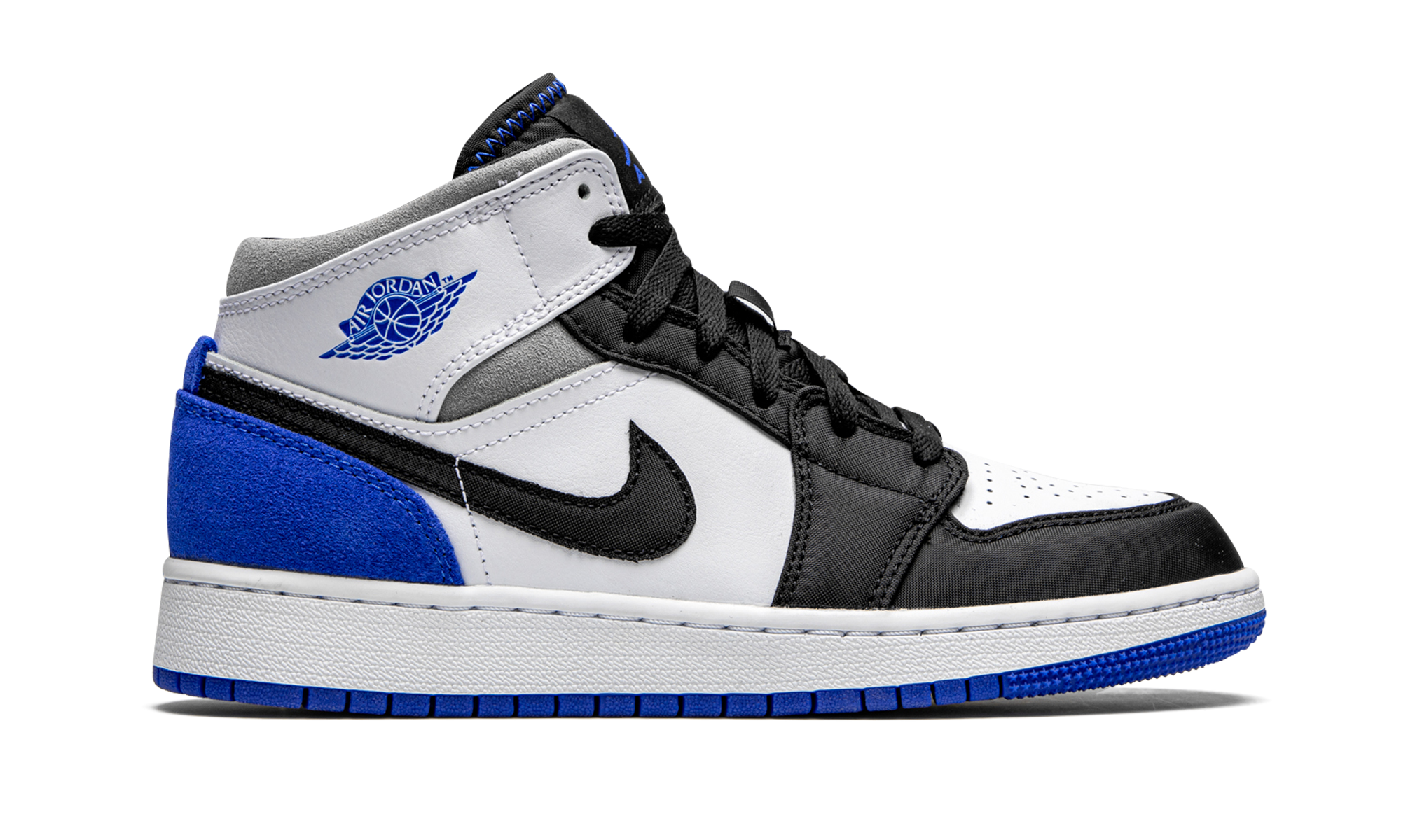 Air Jordan 1 Mid GS "Royal White" BQ6931 102