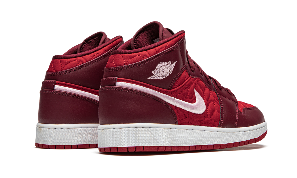 Air Jordan 1 Mid SE GS "Red Quilt" AV5174 600