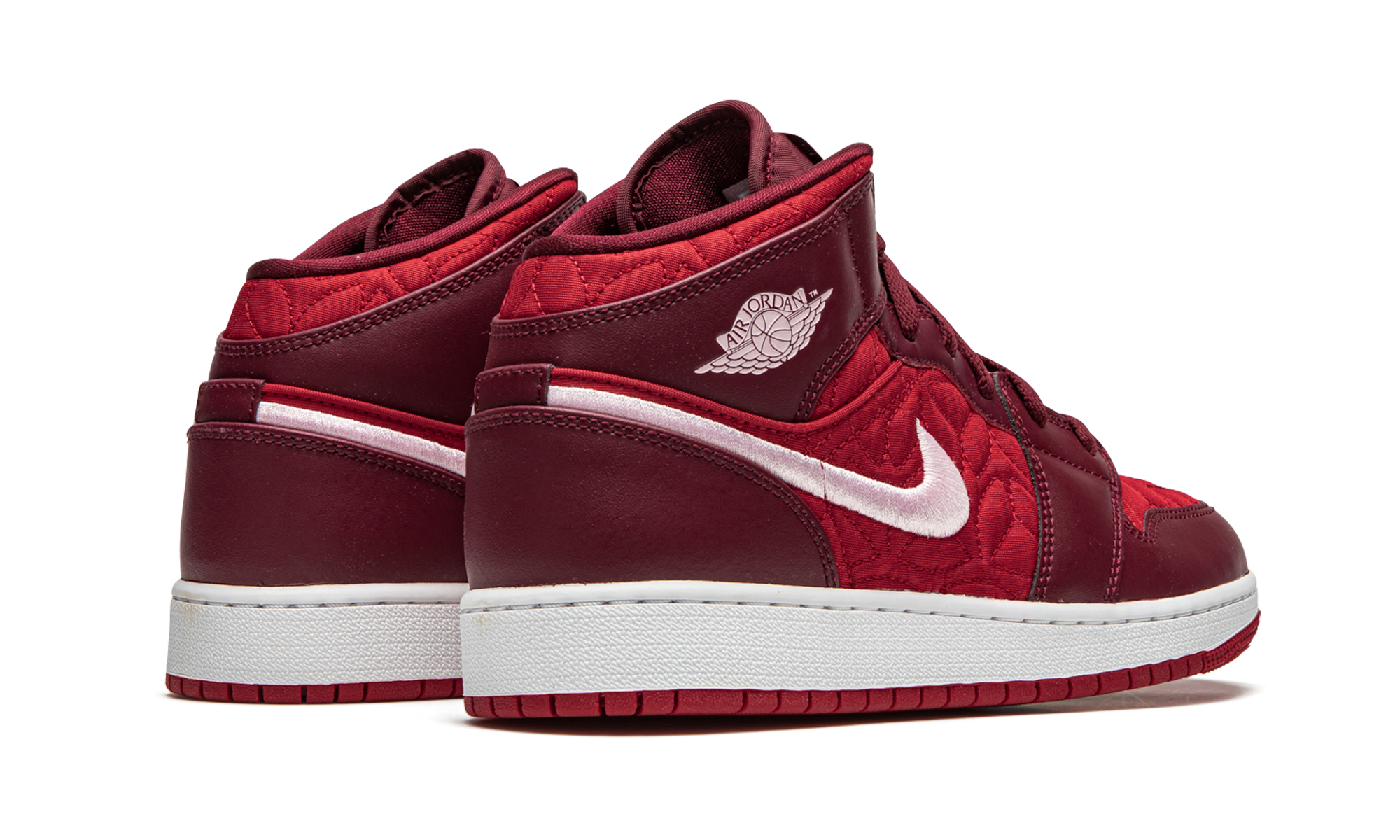 Air Jordan 1 Mid SE GS "Red Quilt" AV5174 600