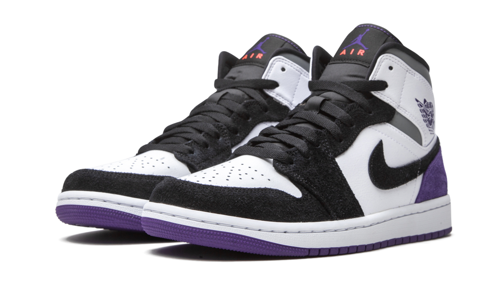 Air Jordan 1 Mid SE "Court Purple Suede" 852542 105