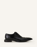 BROGUE OXFORD SHOE IN SHINY LEATHER