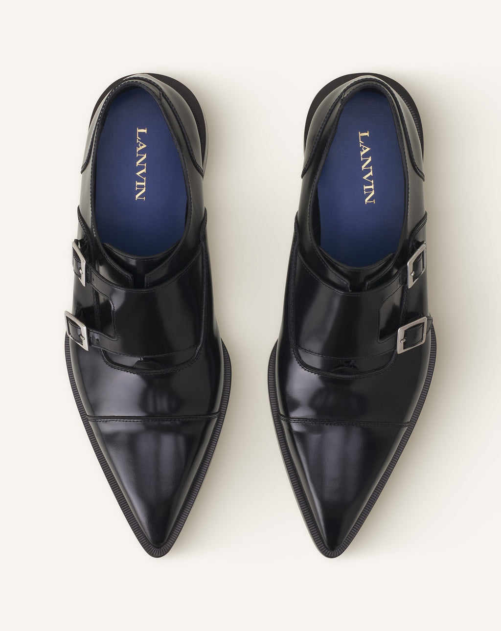 MONK SHOES IN GLOSSY LEATHER