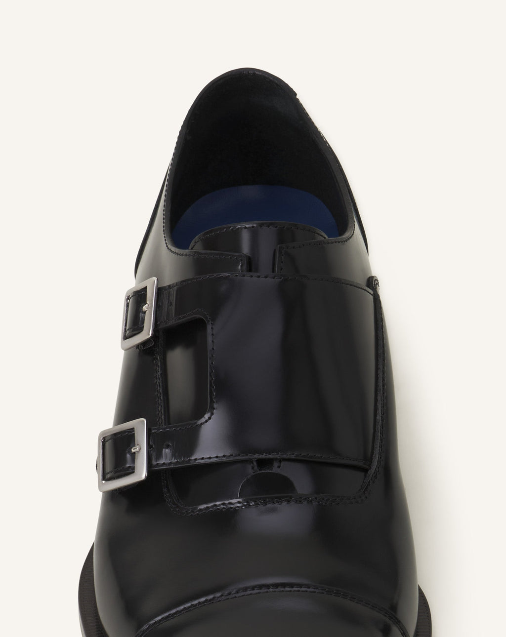 MONK SHOES IN GLOSSY LEATHER