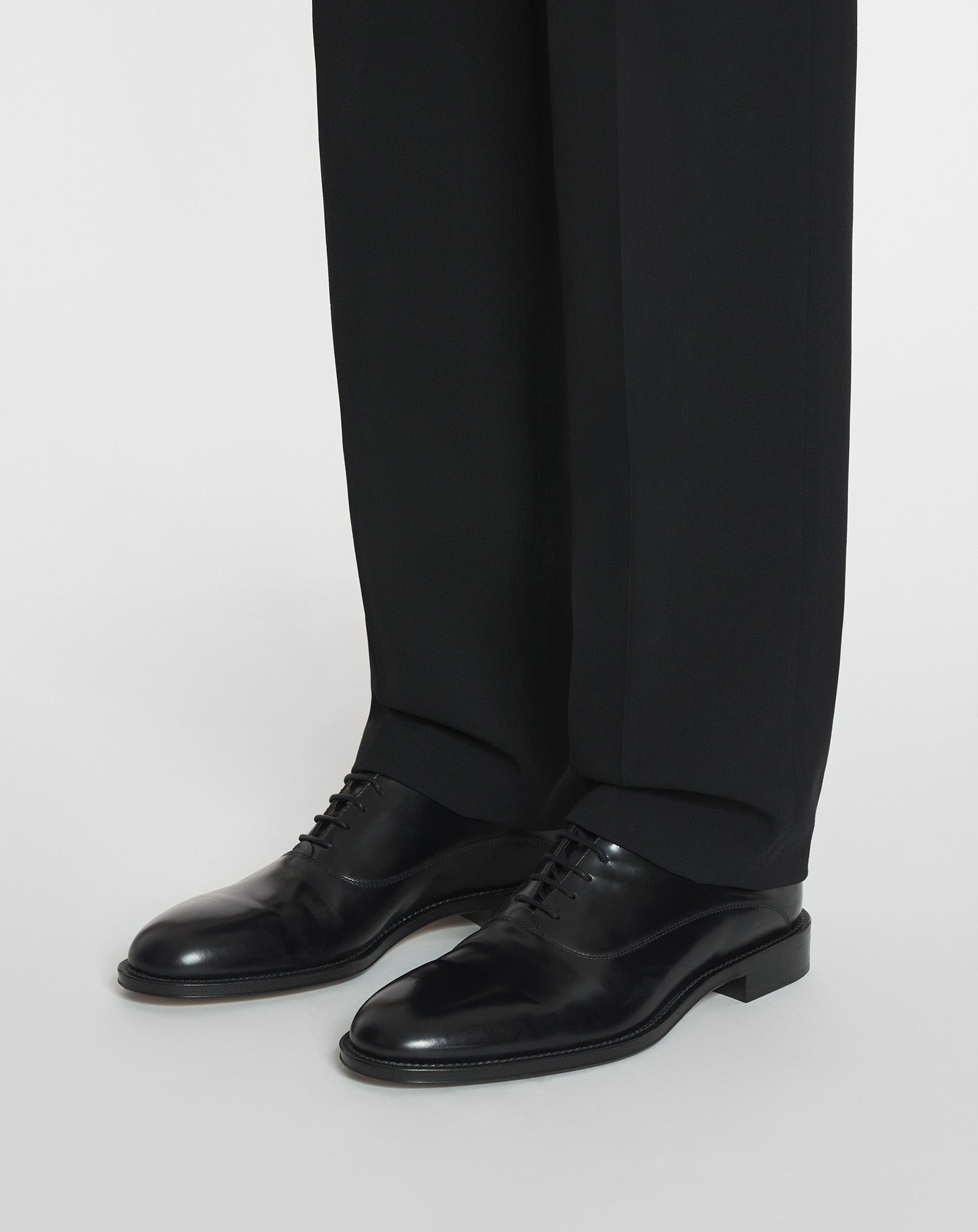 LANVIN SIGNATURE LEATHER OXFORD SHOES