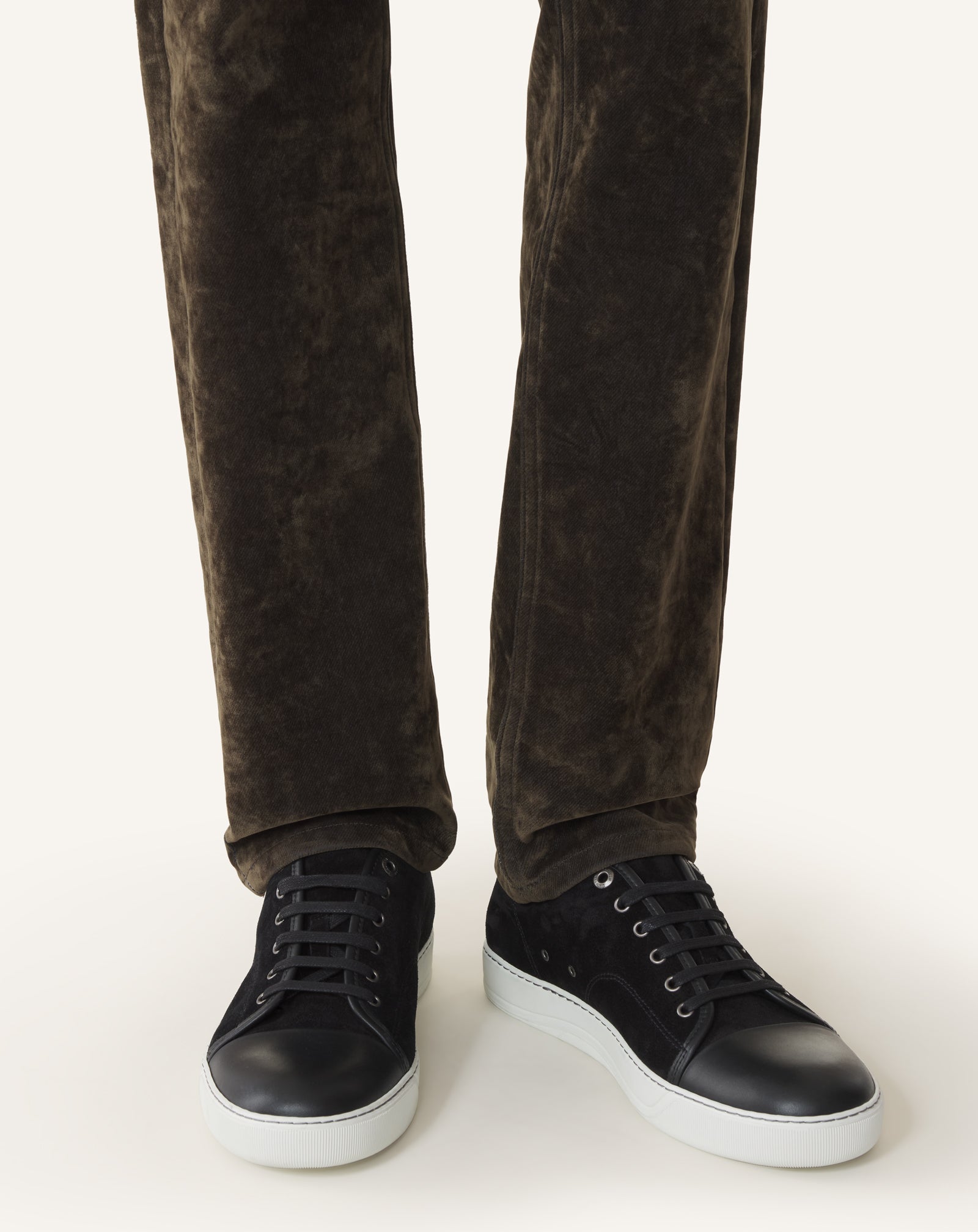 DBB1 SNEAKERS IN LEATHER AND SUEDE
