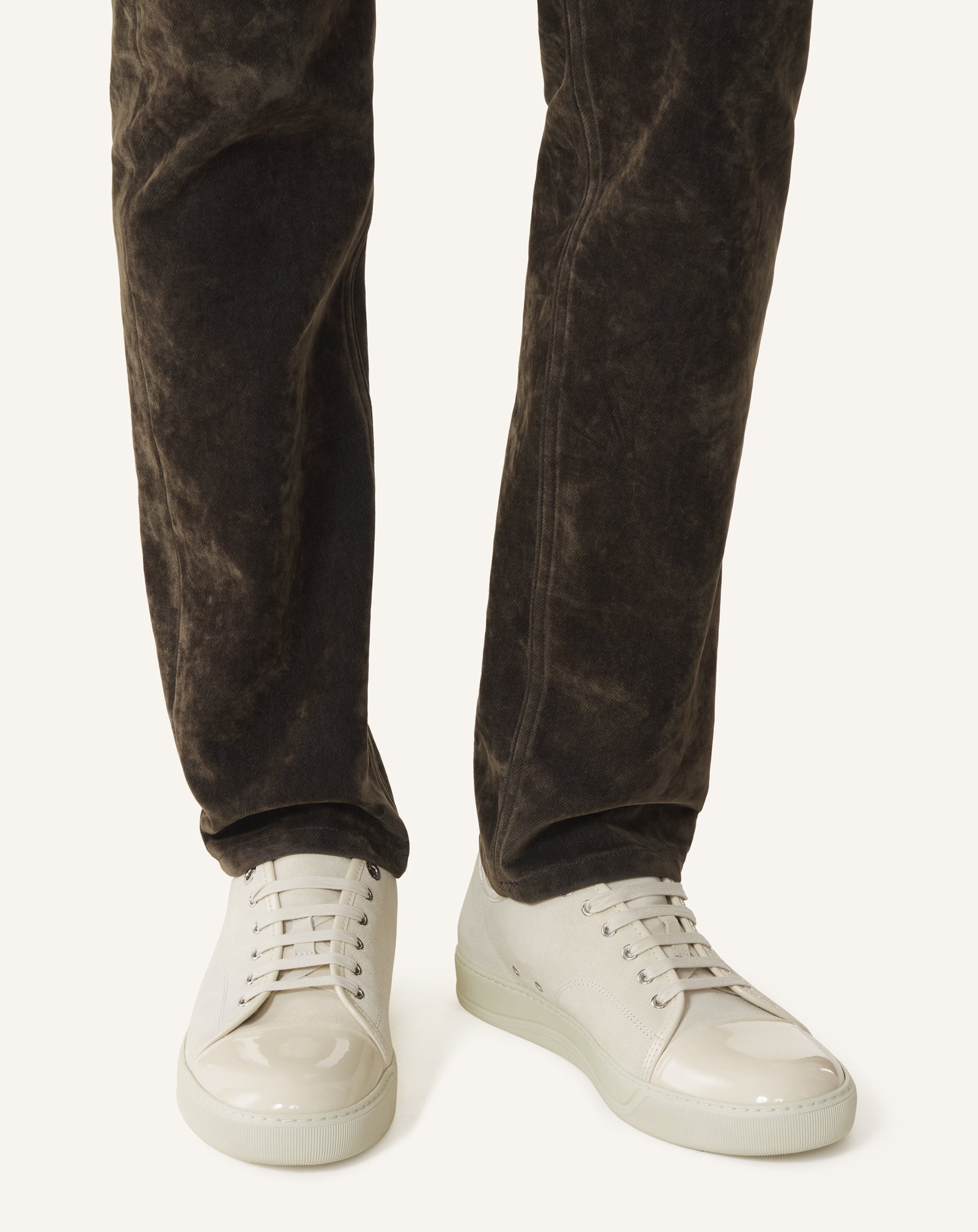DBB1 SNEAKERS IN PATENT LEATHER AND SUEDE