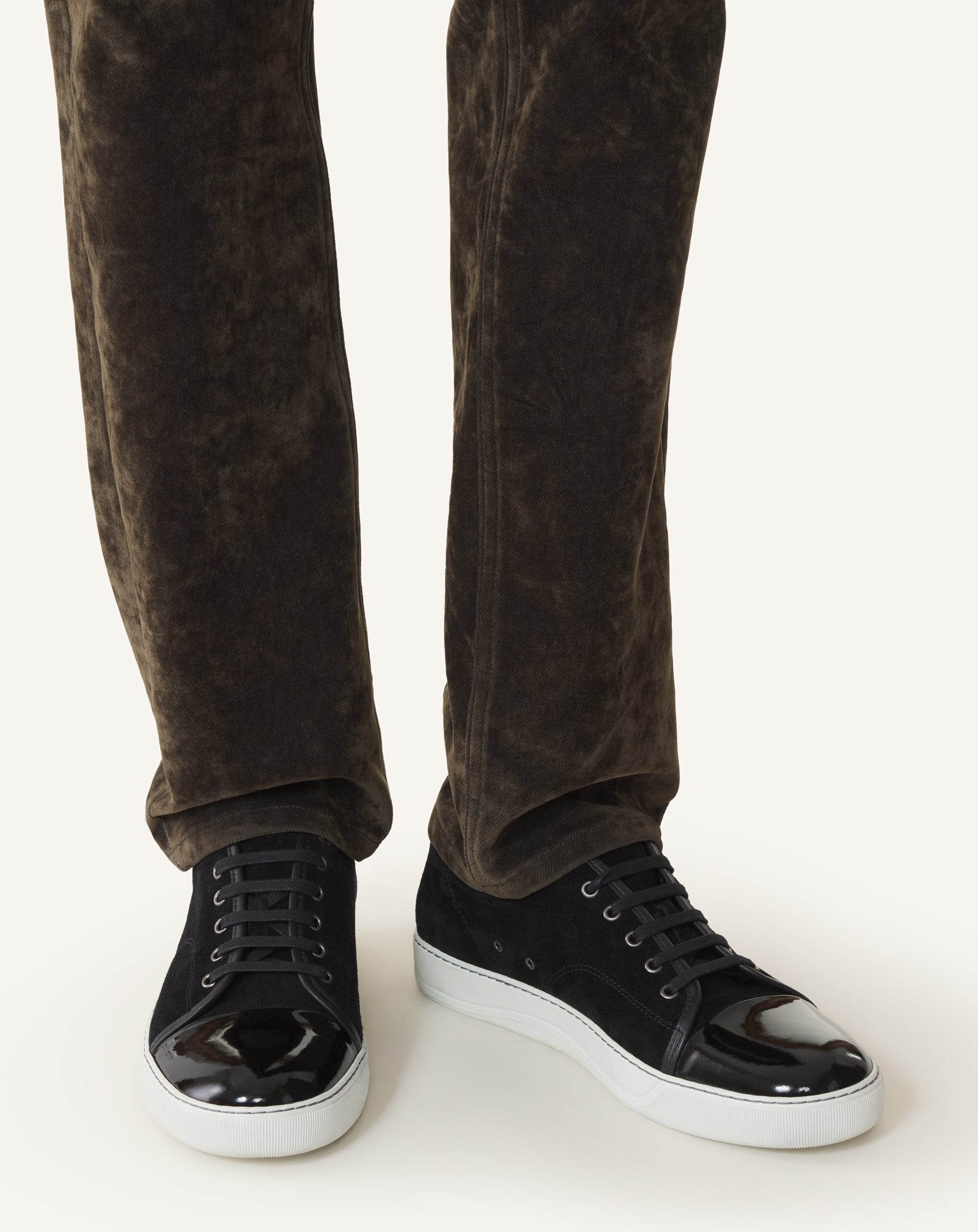 DBB1 SNEAKERS IN PATENT LEATHER AND SUEDE
