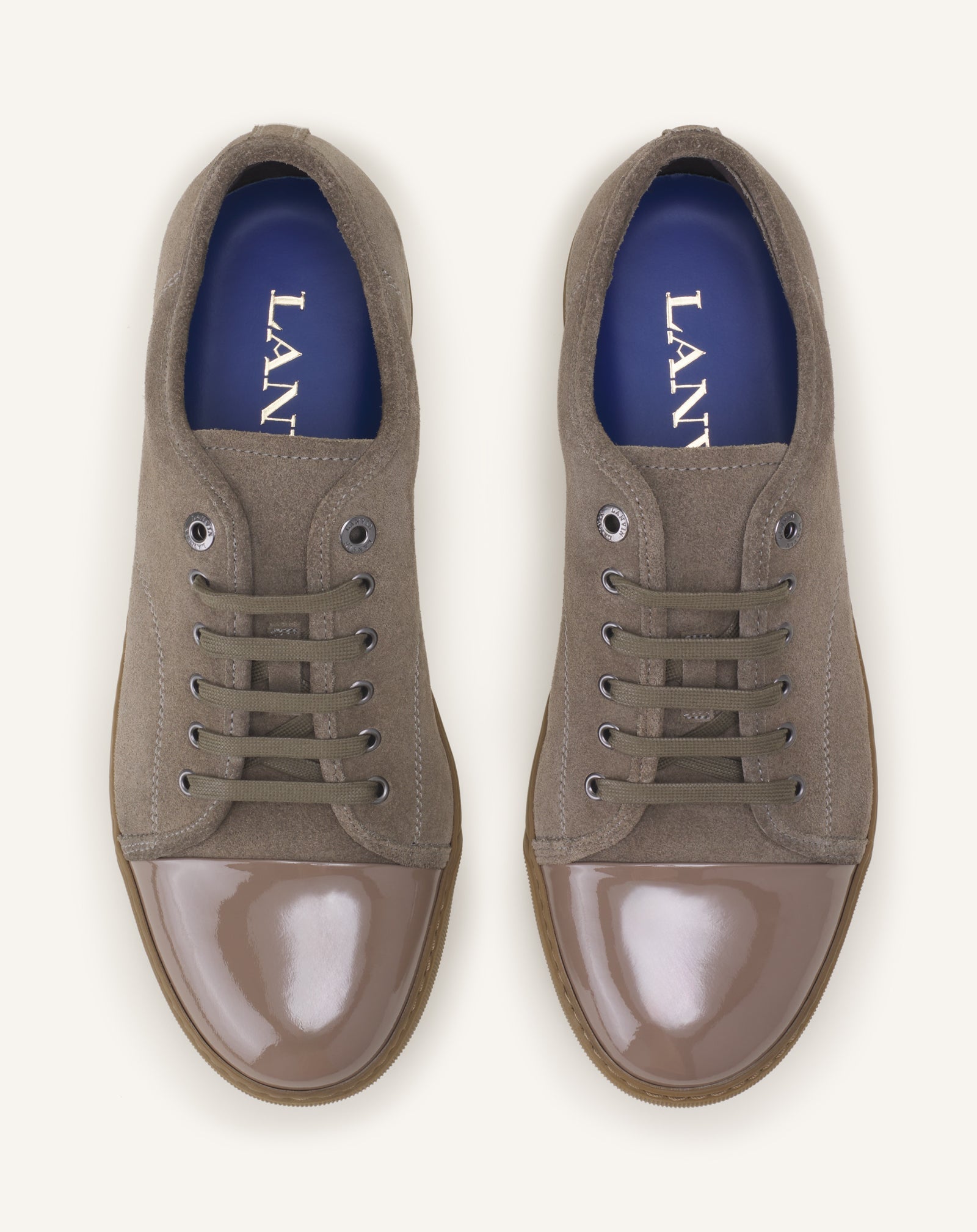 DBB1 SNEAKERS IN PATENT LEATHER AND SUEDE