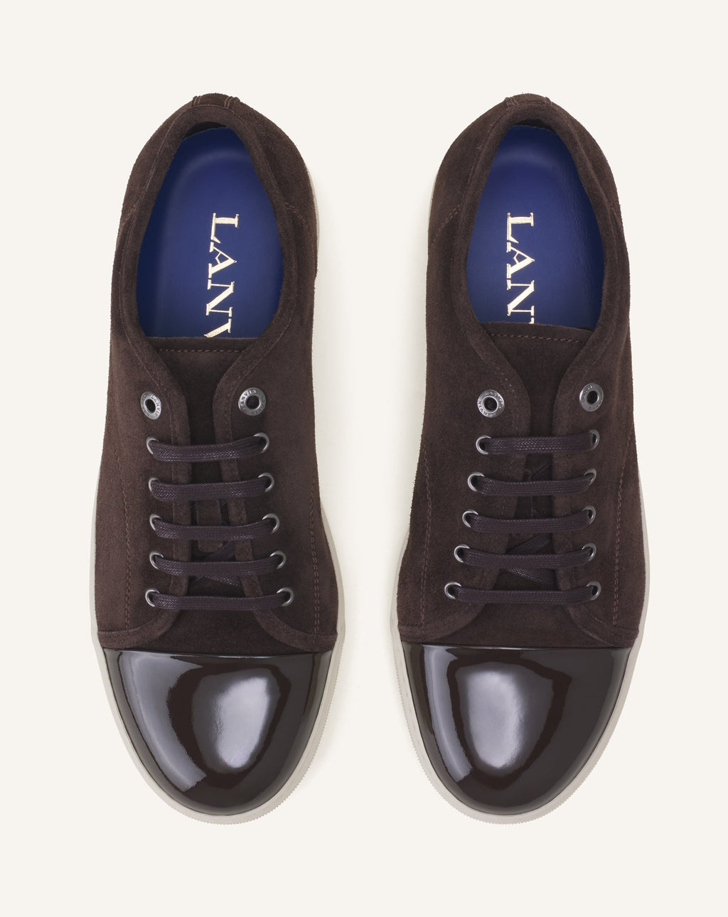 DBB1 SNEAKERS IN PATENT LEATHER AND SUEDE