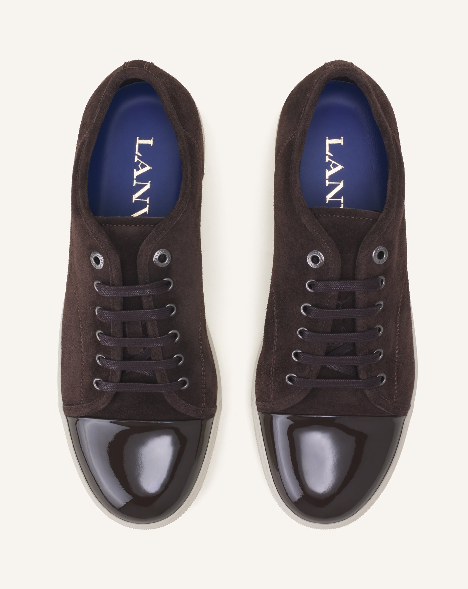 DBB1 SNEAKERS IN PATENT LEATHER AND SUEDE