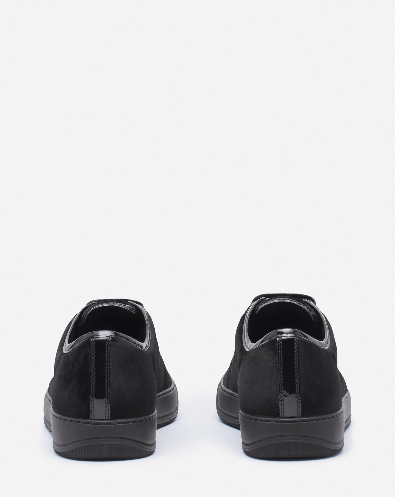 DBB1 SNEAKERS IN VELVET AND PATENT LEATHER