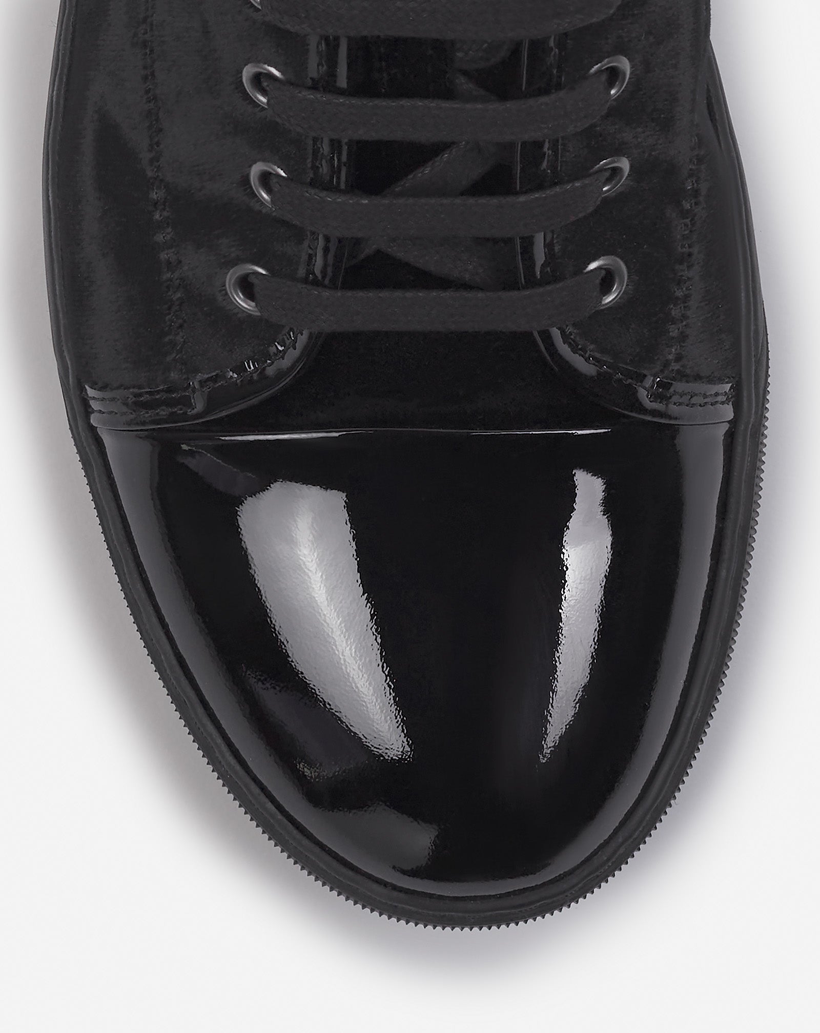 DBB1 SNEAKERS IN VELVET AND PATENT LEATHER