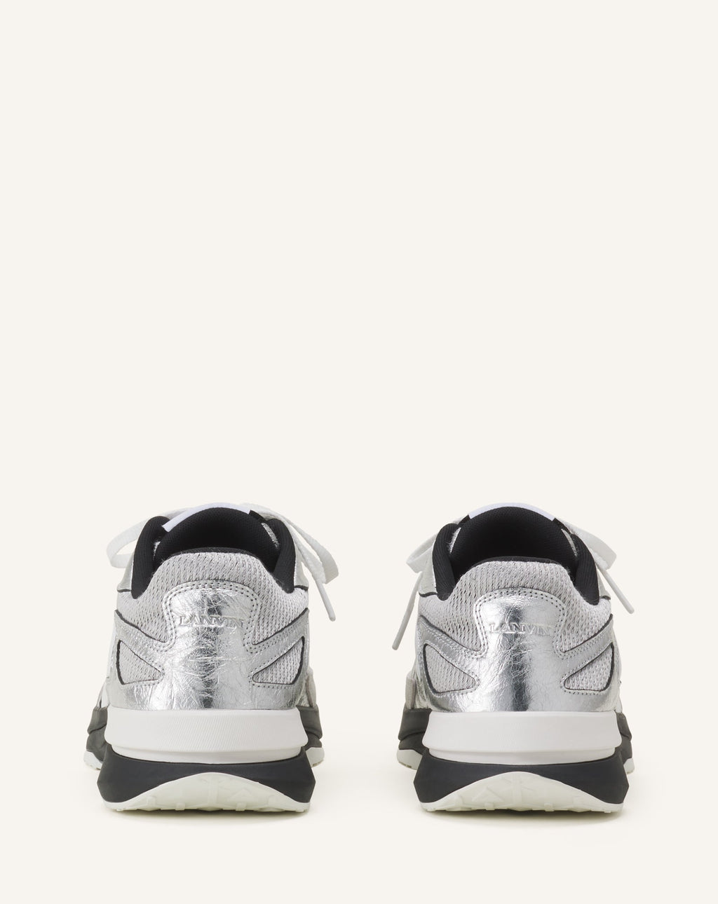 JLA SNEAKERS IN CRINKLED METALLIC LEATHER