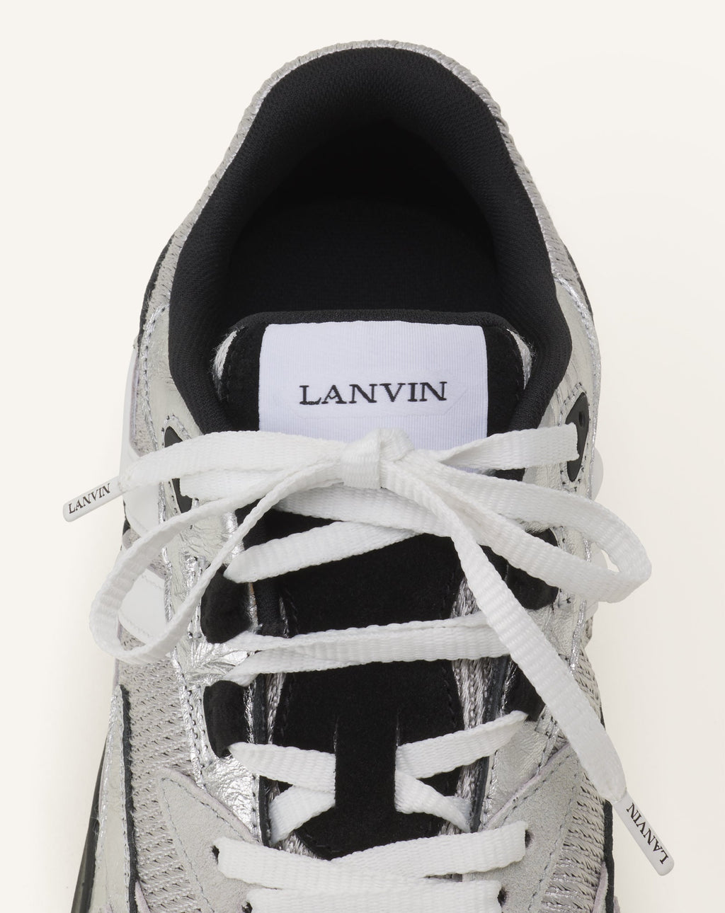 JLA SNEAKERS IN CRINKLED METALLIC LEATHER