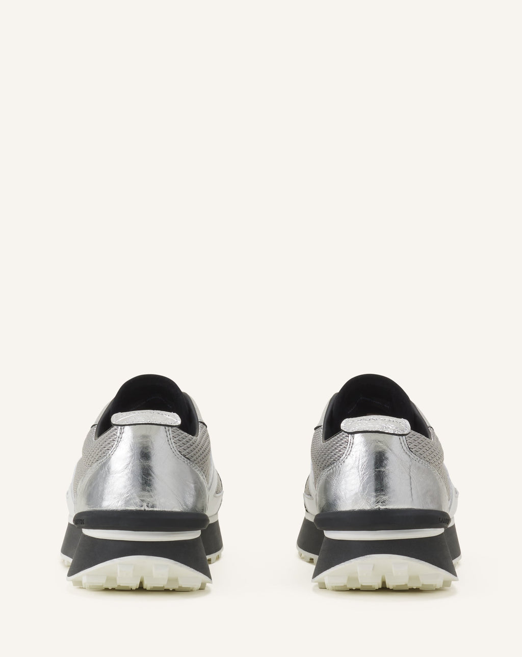 BUMPR SNEAKERS IN CRINKLED METALLIC LEATHER