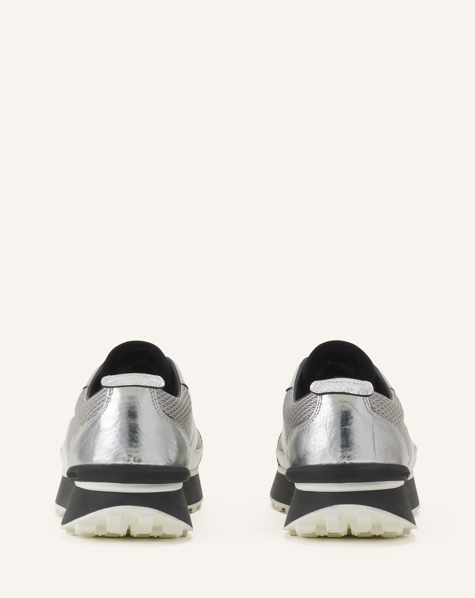 BUMPR SNEAKERS IN CRINKLED METALLIC LEATHER