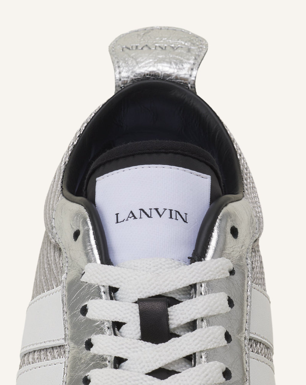 BUMPR SNEAKERS IN CRINKLED METALLIC LEATHER