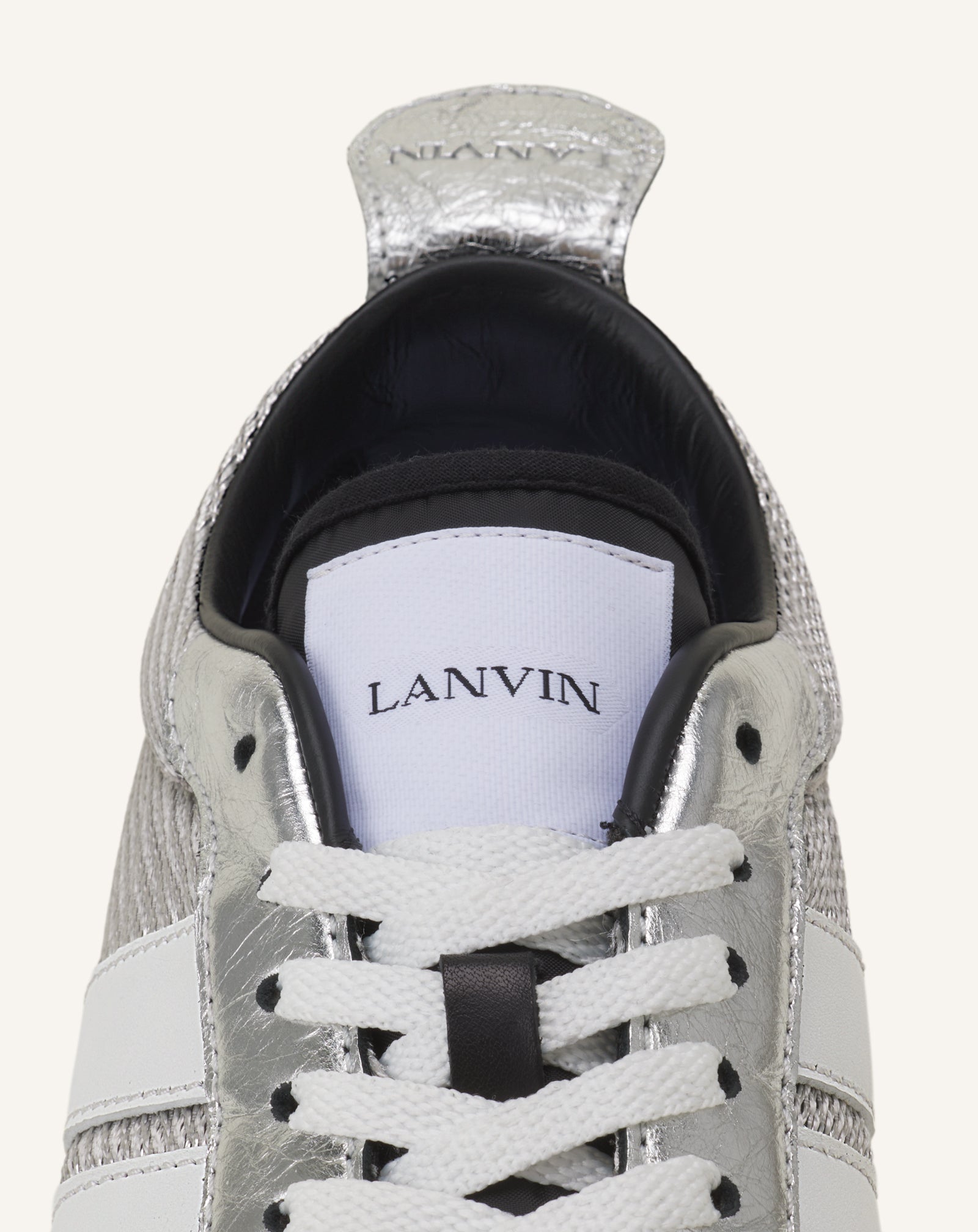 BUMPR SNEAKERS IN CRINKLED METALLIC LEATHER