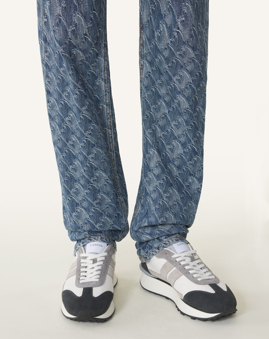 BUMPR SNEAKERS IN MESH AND BRUSHED SUEDE