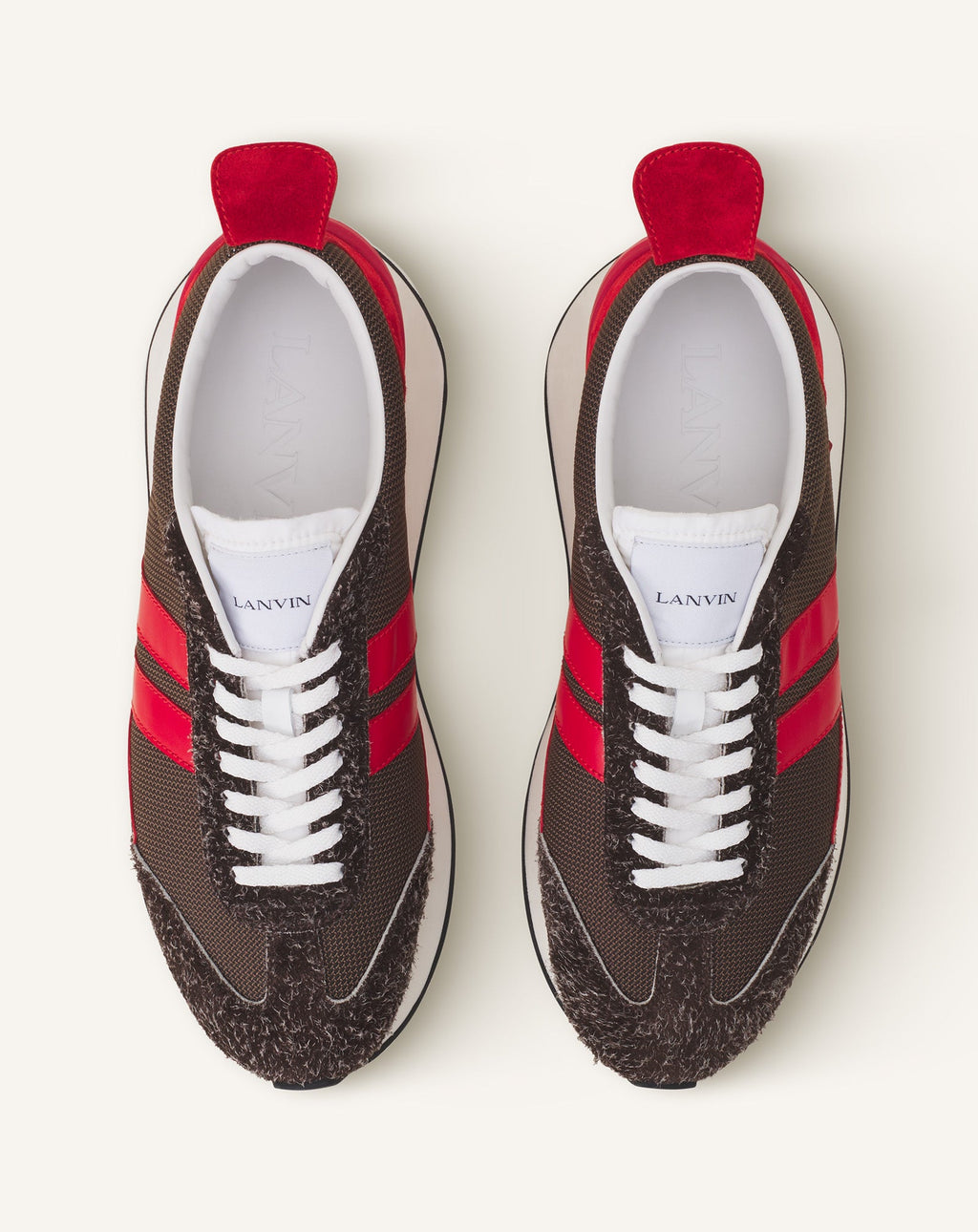 BUMPR SNEAKERS IN MESH AND BRUSHED SUEDE