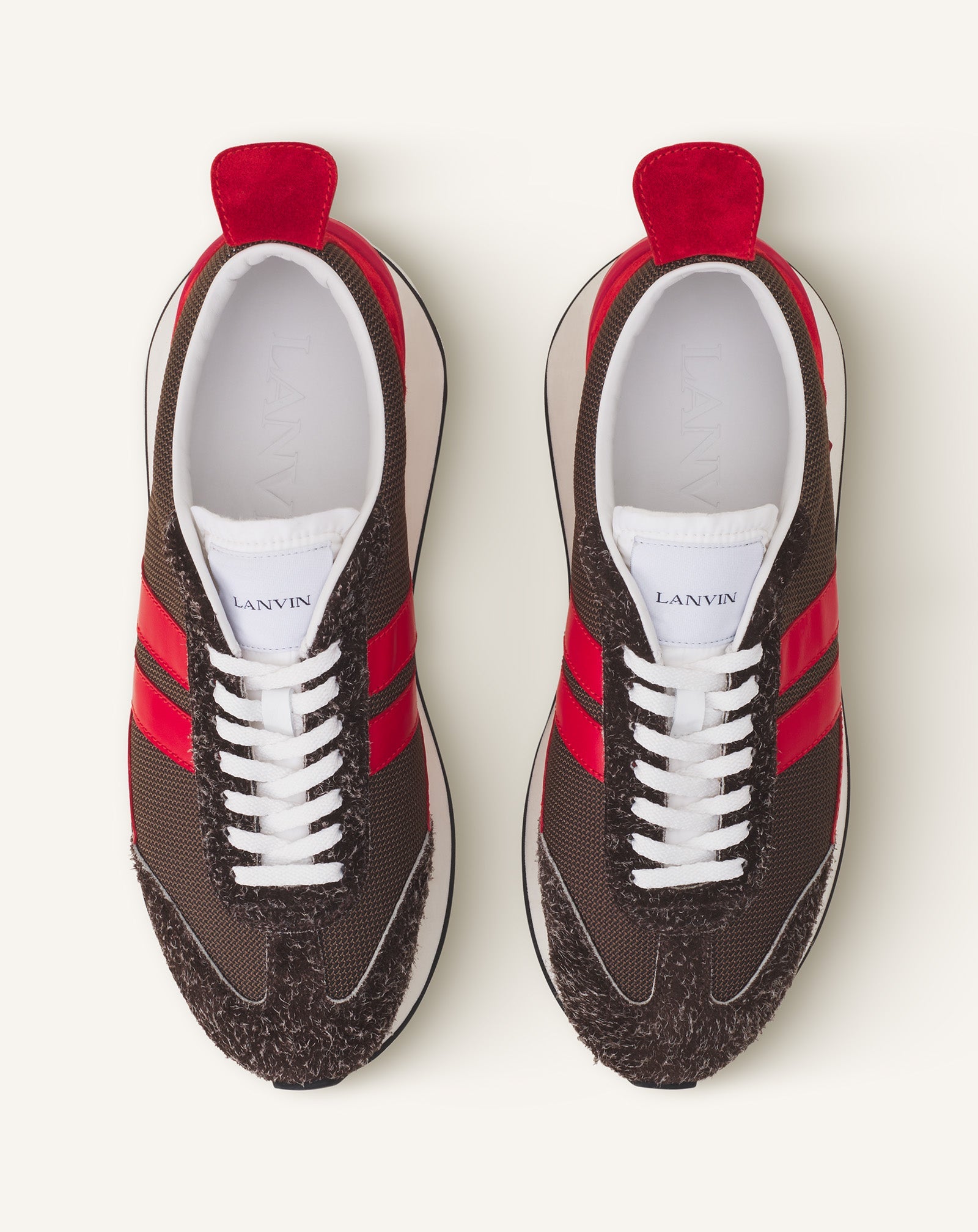BUMPR SNEAKERS IN MESH AND BRUSHED SUEDE