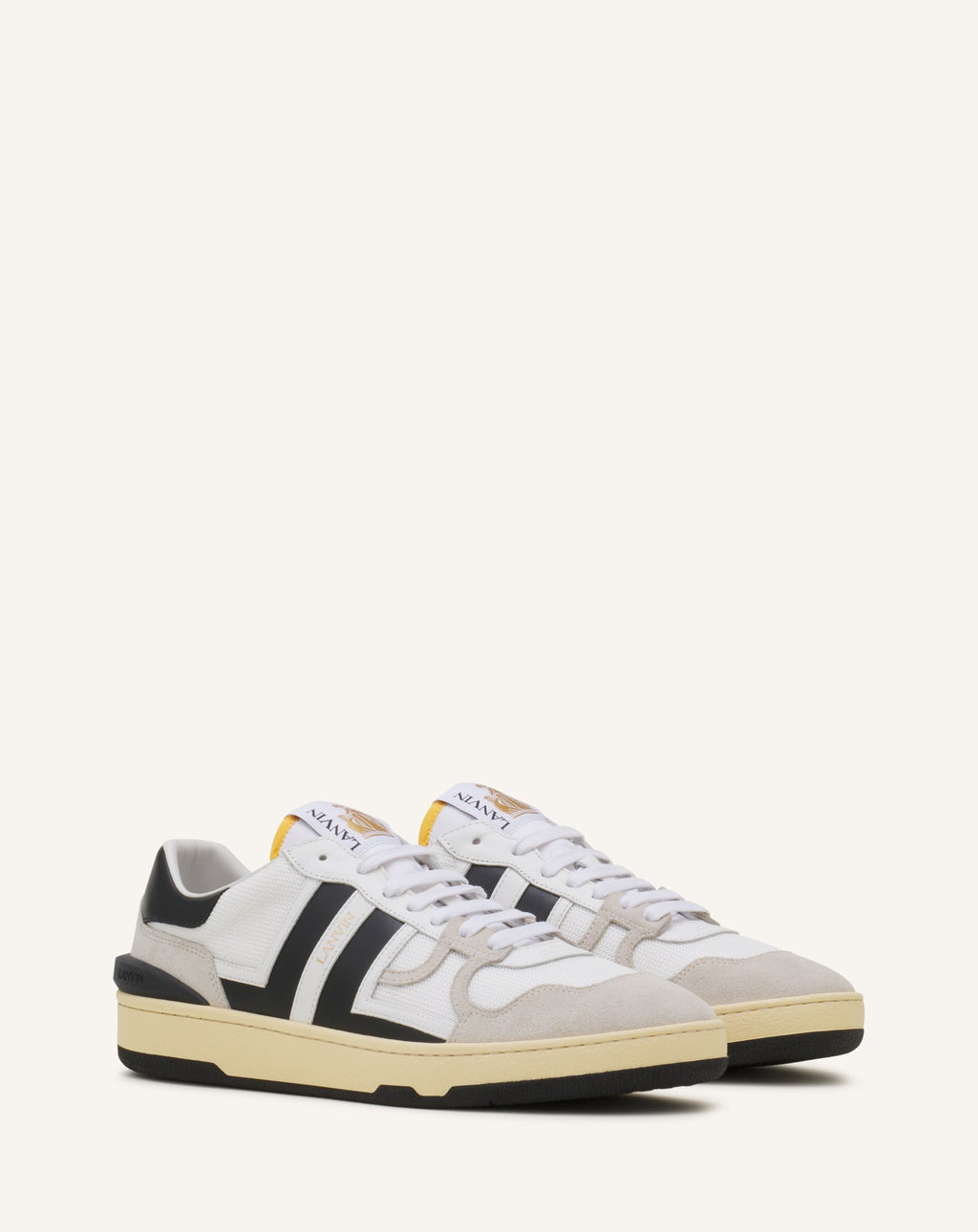 CLAY SNEAKERS IN MESH AND LEATHER