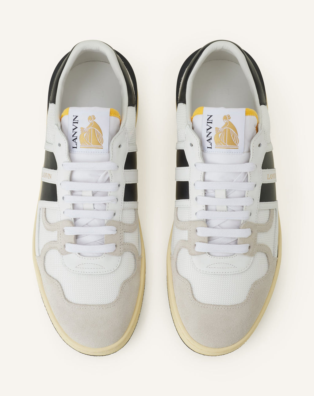 CLAY SNEAKERS IN MESH AND LEATHER