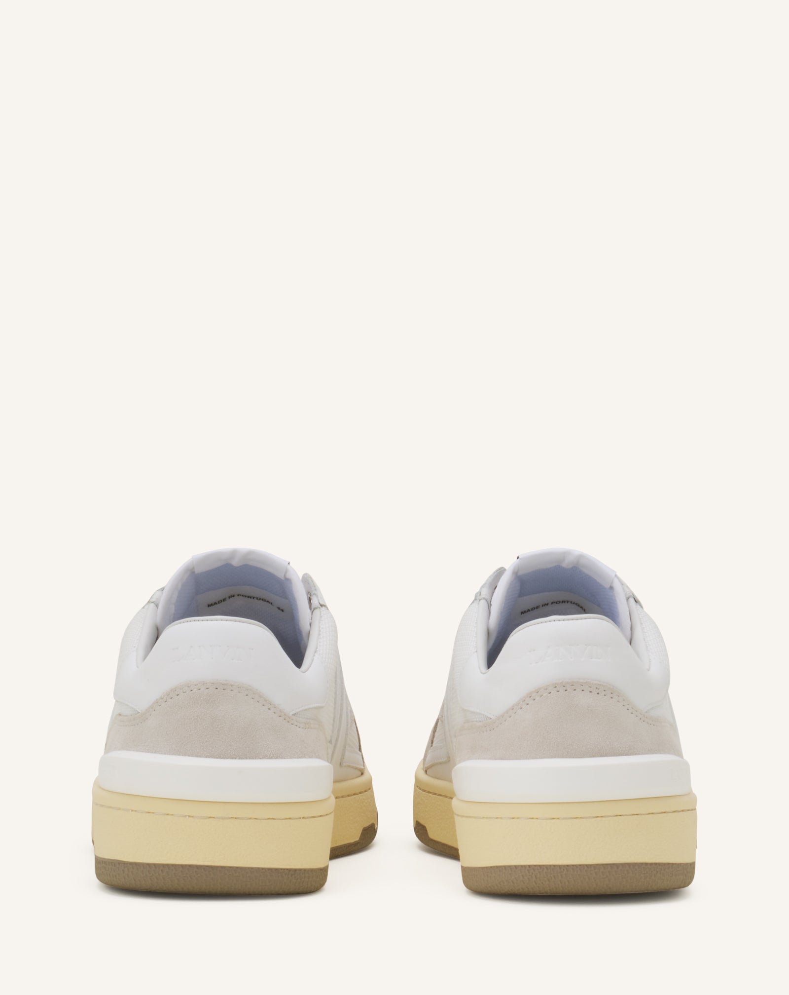 CLAY SNEAKERS IN MESH AND LEATHER