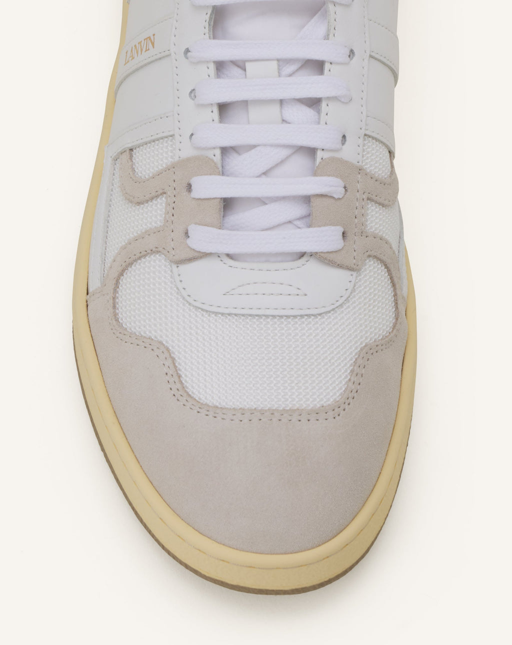 CLAY SNEAKERS IN MESH AND LEATHER