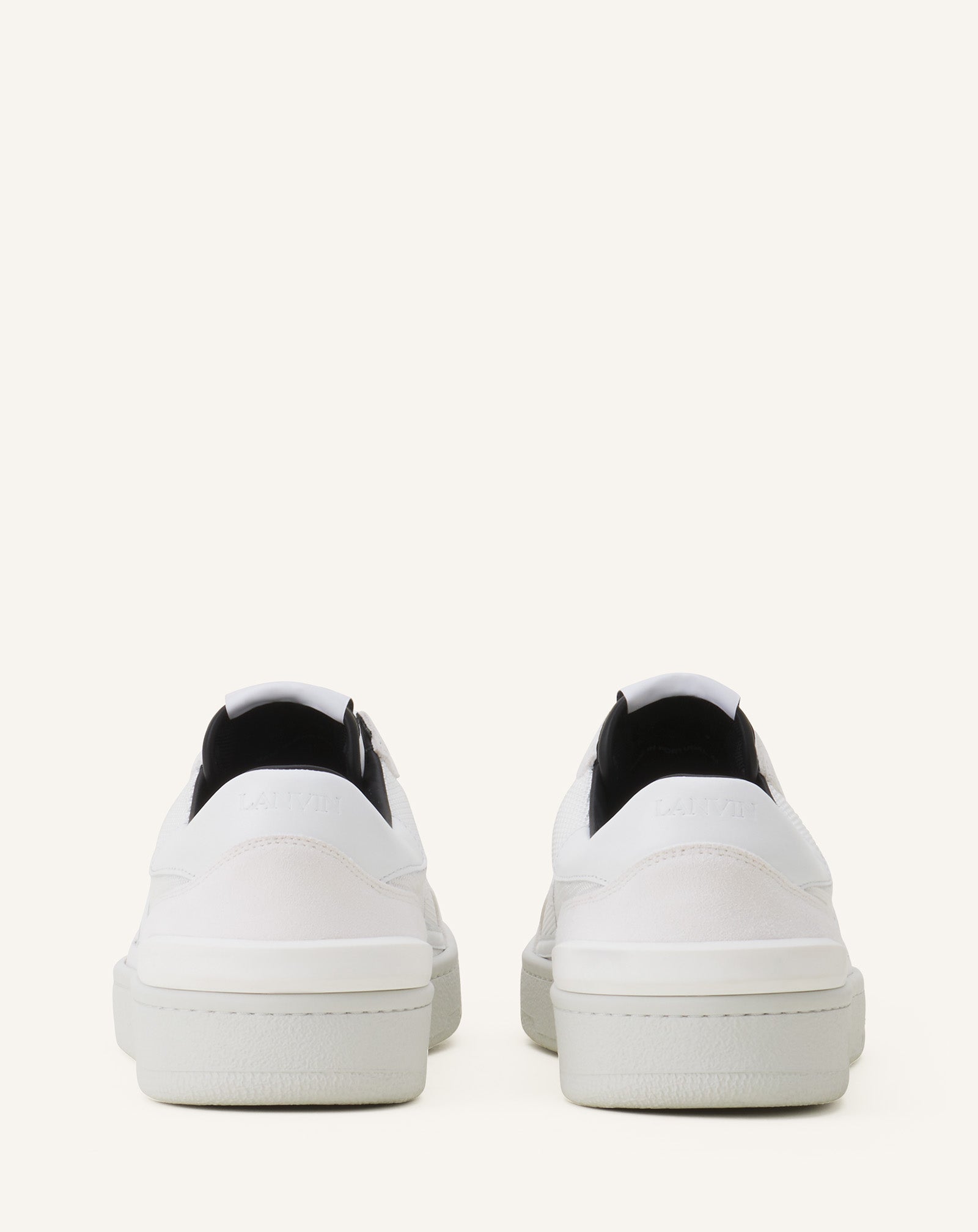 CLAY SNEAKERS IN MESH AND LEATHER
