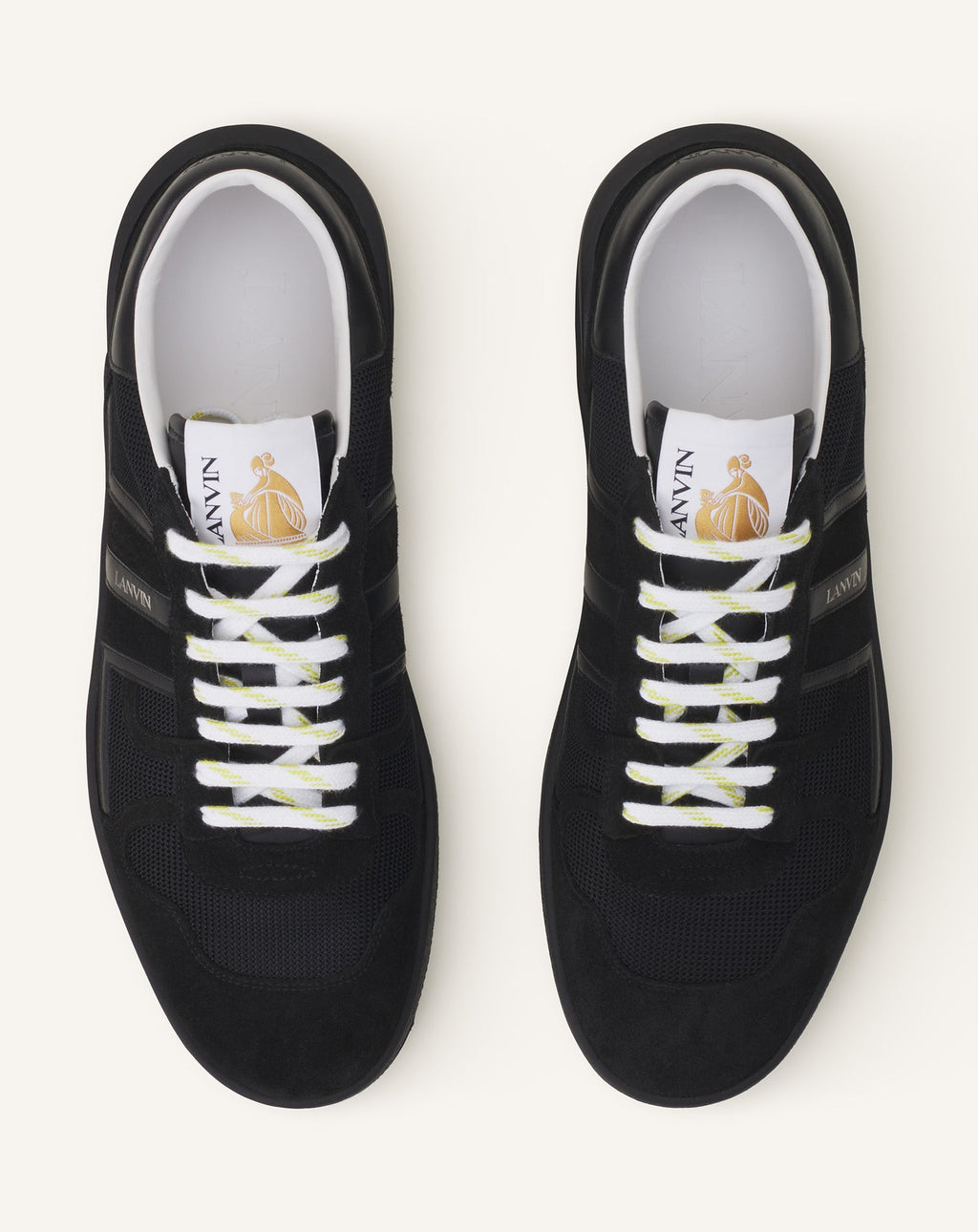 CLAY SNEAKERS IN MESH AND LEATHER