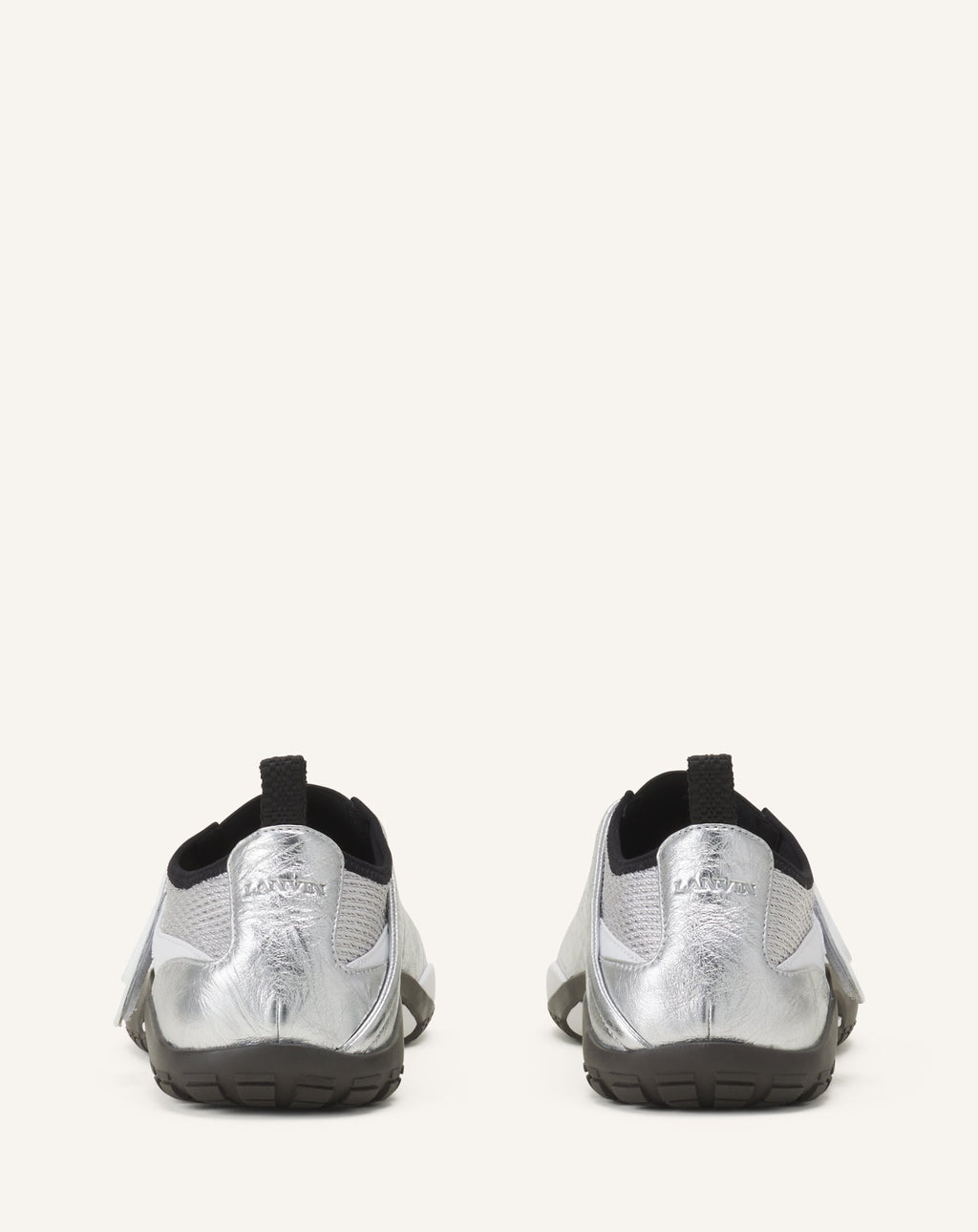 LNV1 SNEAKERS IN CRINKLED METALLIC LEATHER