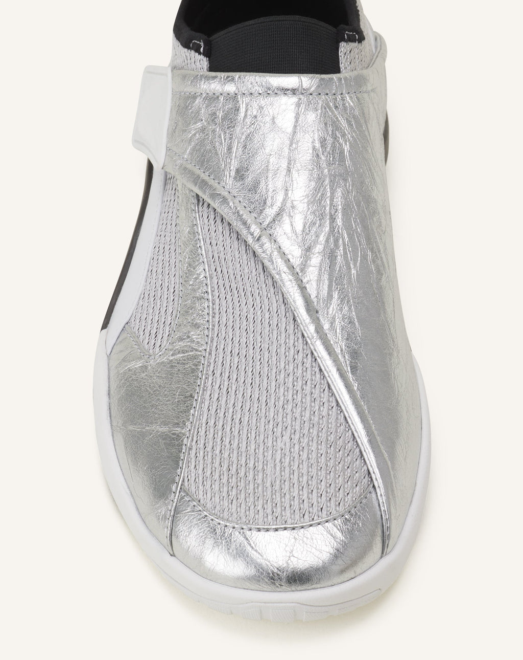 LNV1 SNEAKERS IN CRINKLED METALLIC LEATHER