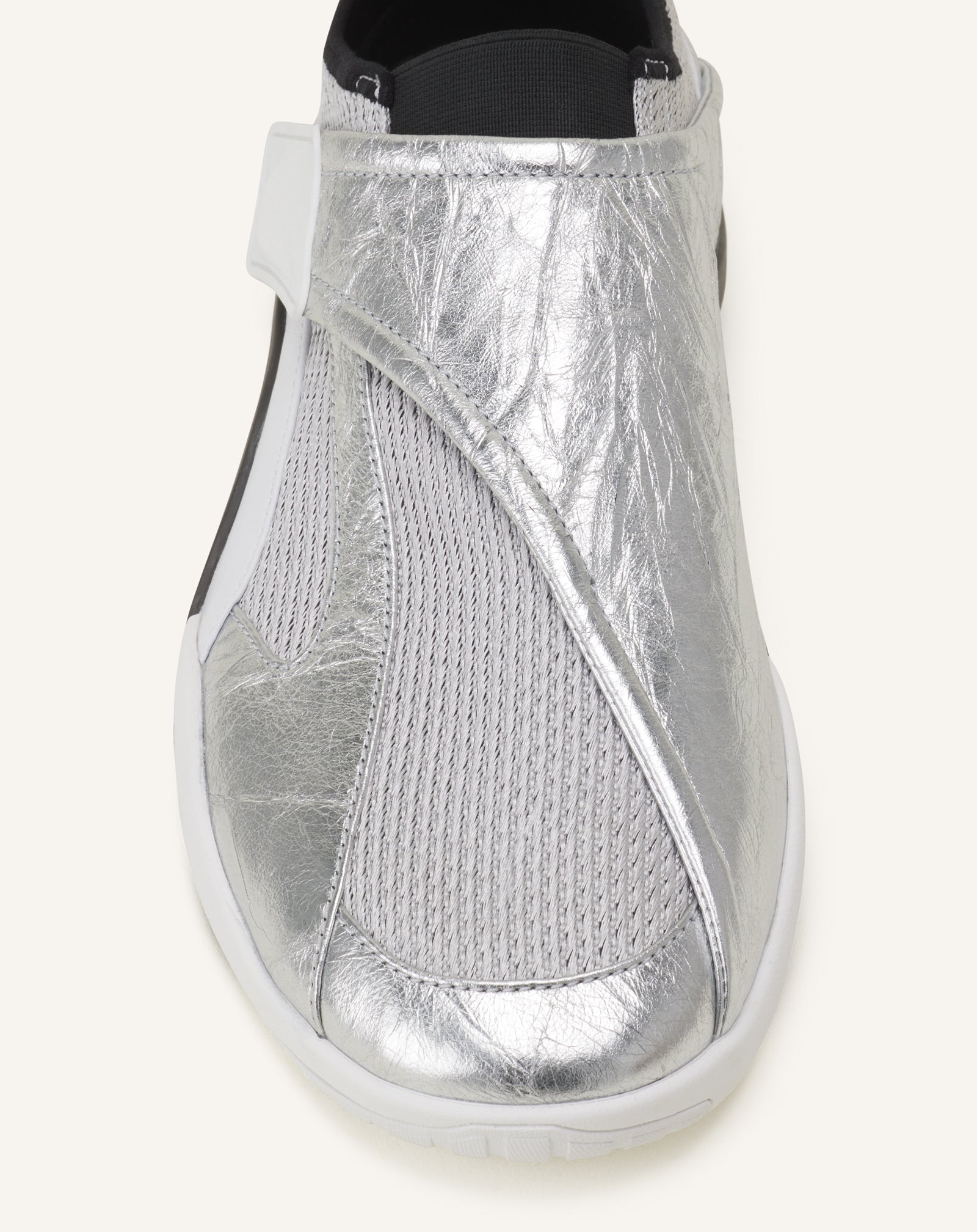 LNV1 SNEAKERS IN CRINKLED METALLIC LEATHER
