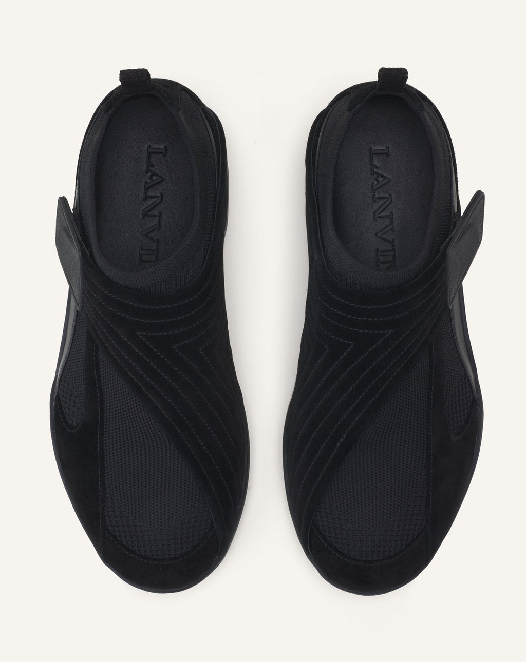 LNV1 SNEAKERS IN KNIT AND SUEDE
