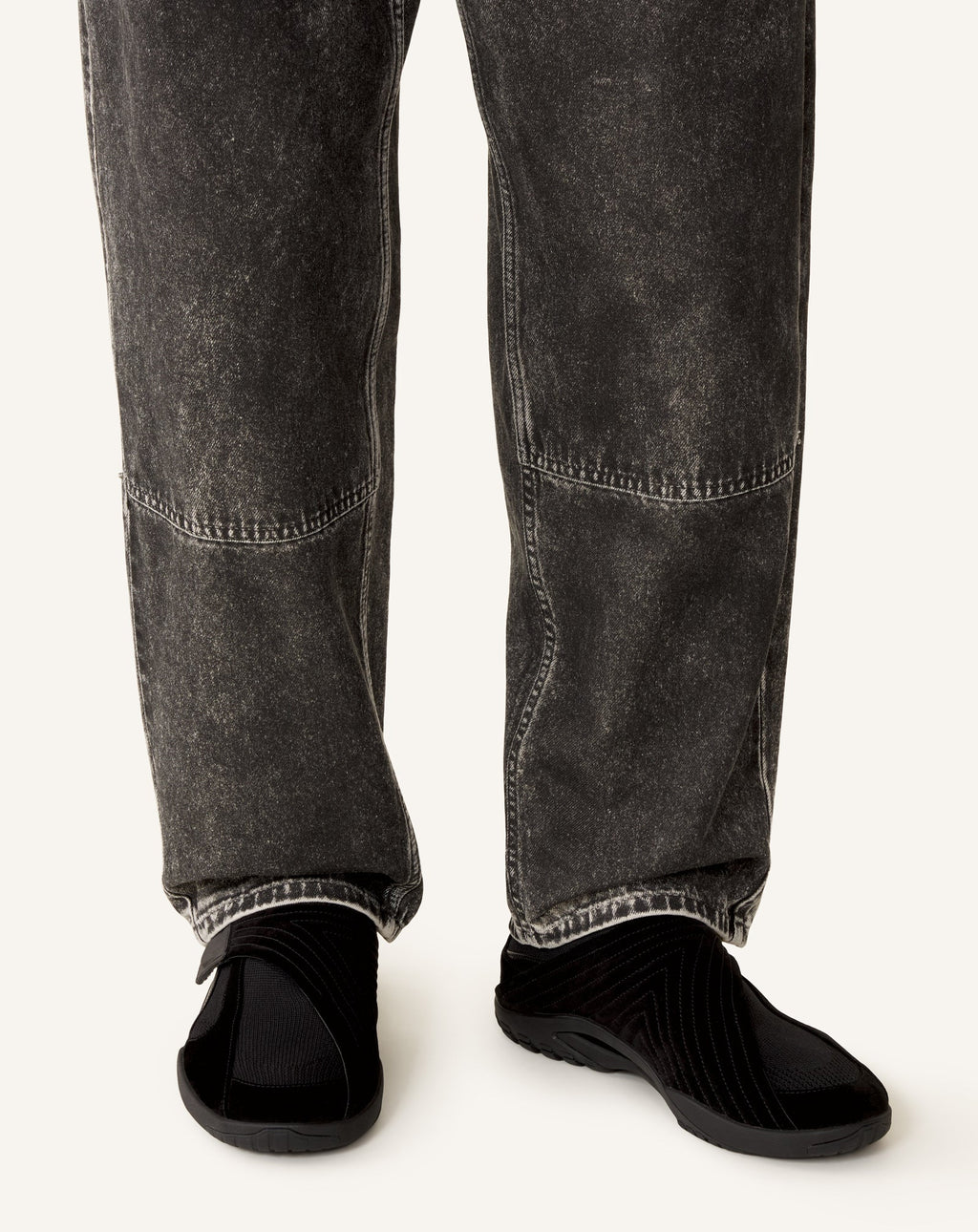 LNV1 SNEAKERS IN KNIT AND SUEDE