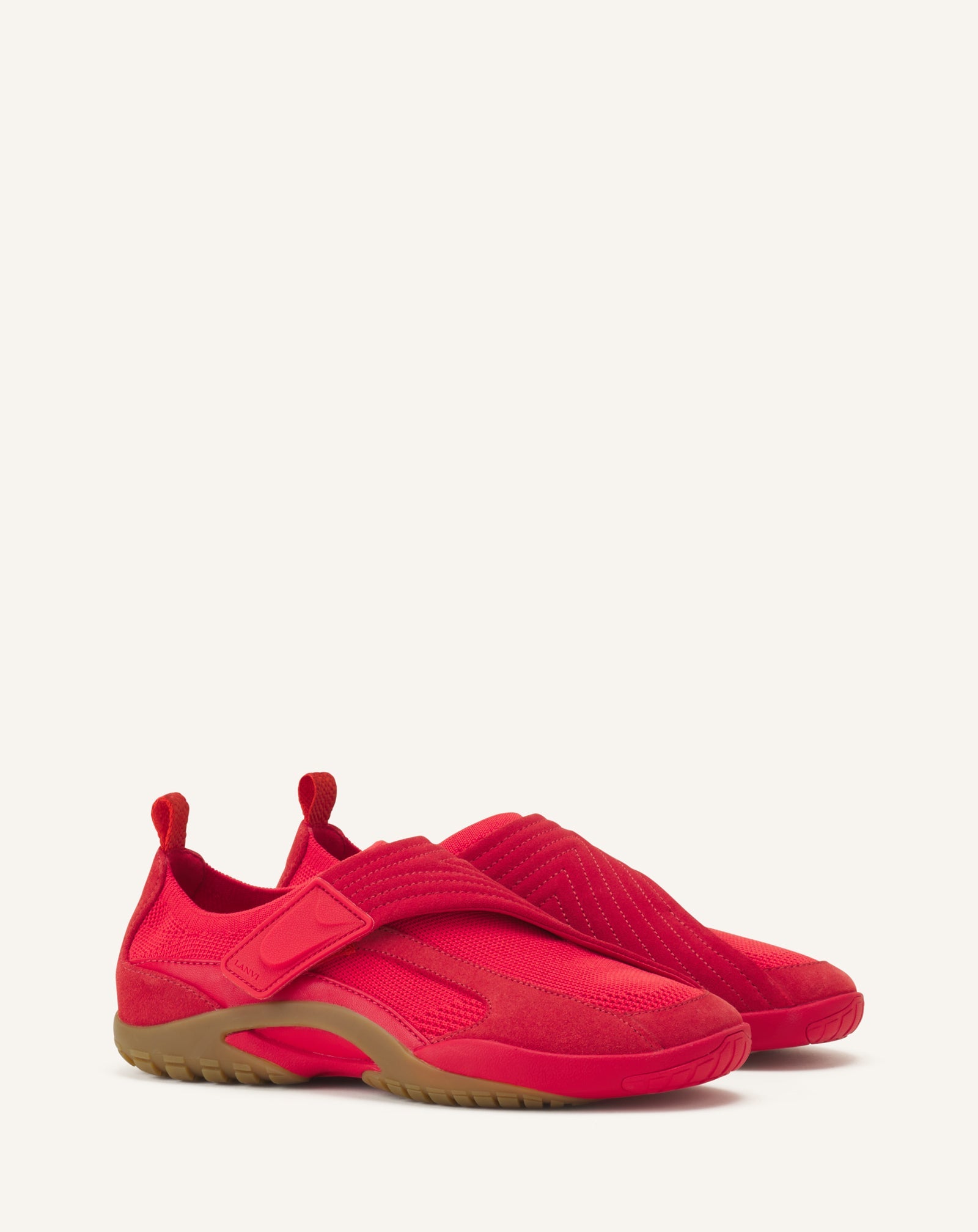LNV1 SNEAKERS IN KNIT AND SUEDE