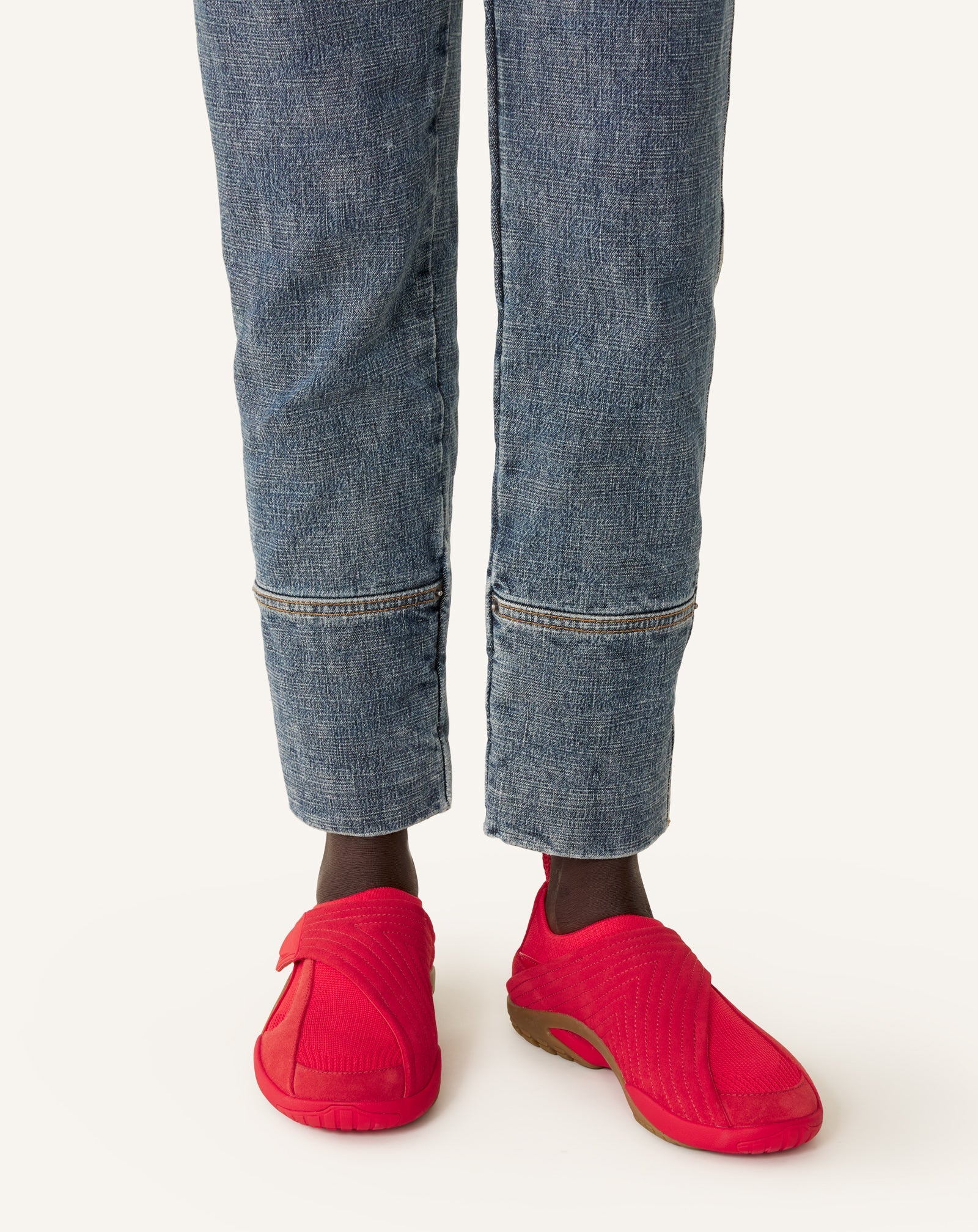 LNV1 SNEAKERS IN KNIT AND SUEDE