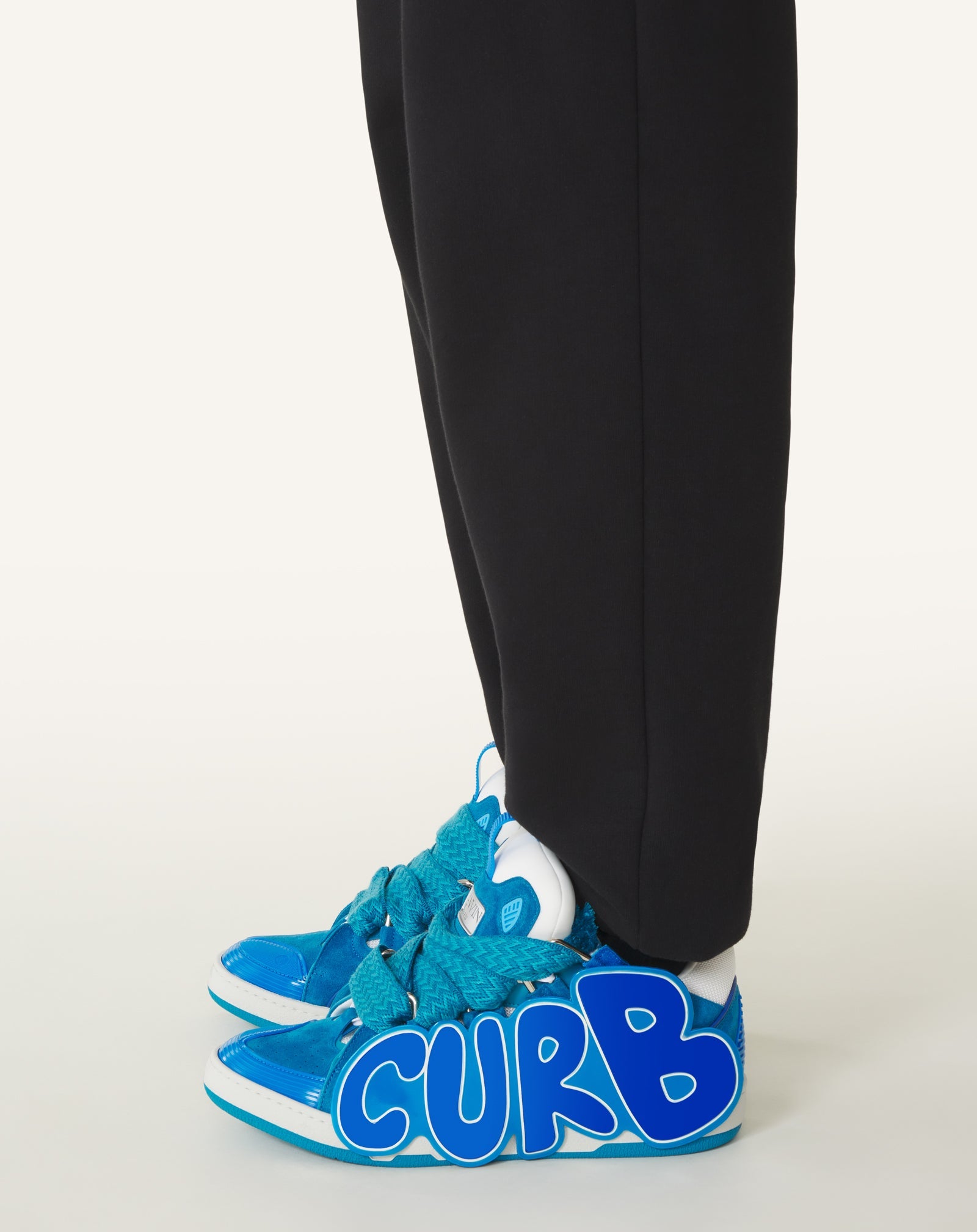 CURB PATCH  SNEAKERS IN LEATHER
