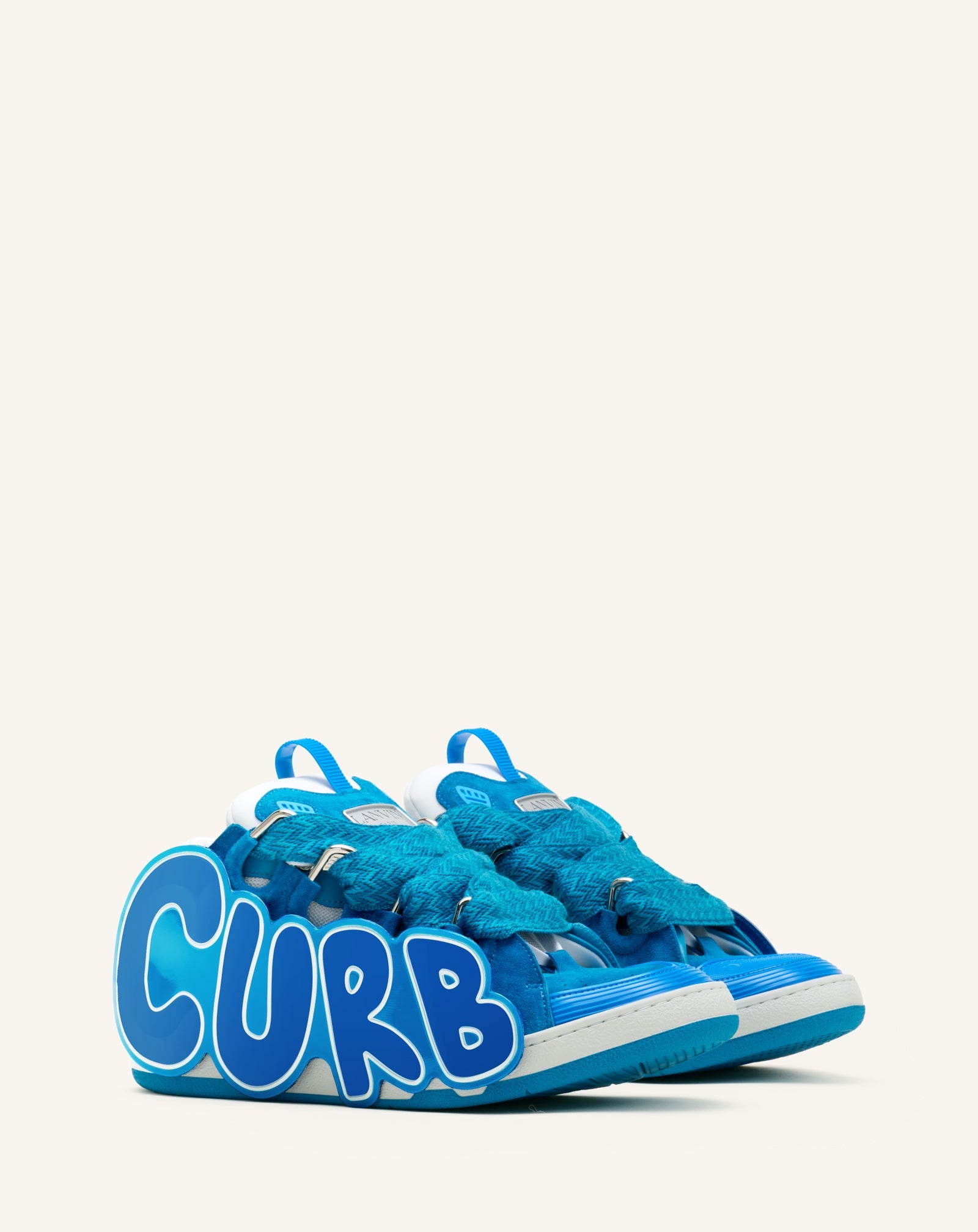 CURB PATCH  SNEAKERS IN LEATHER