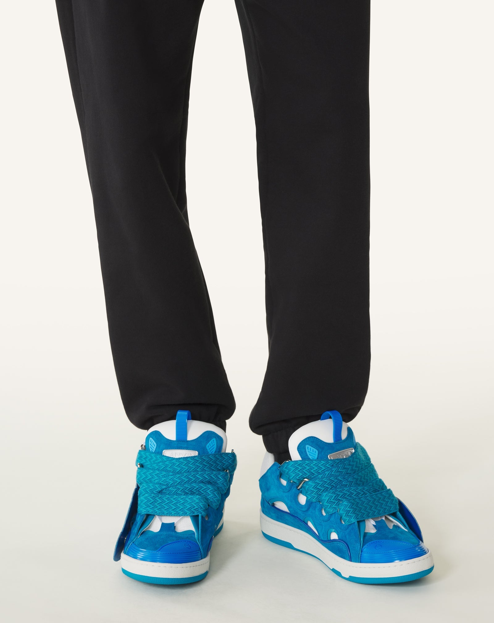 CURB PATCH  SNEAKERS IN LEATHER