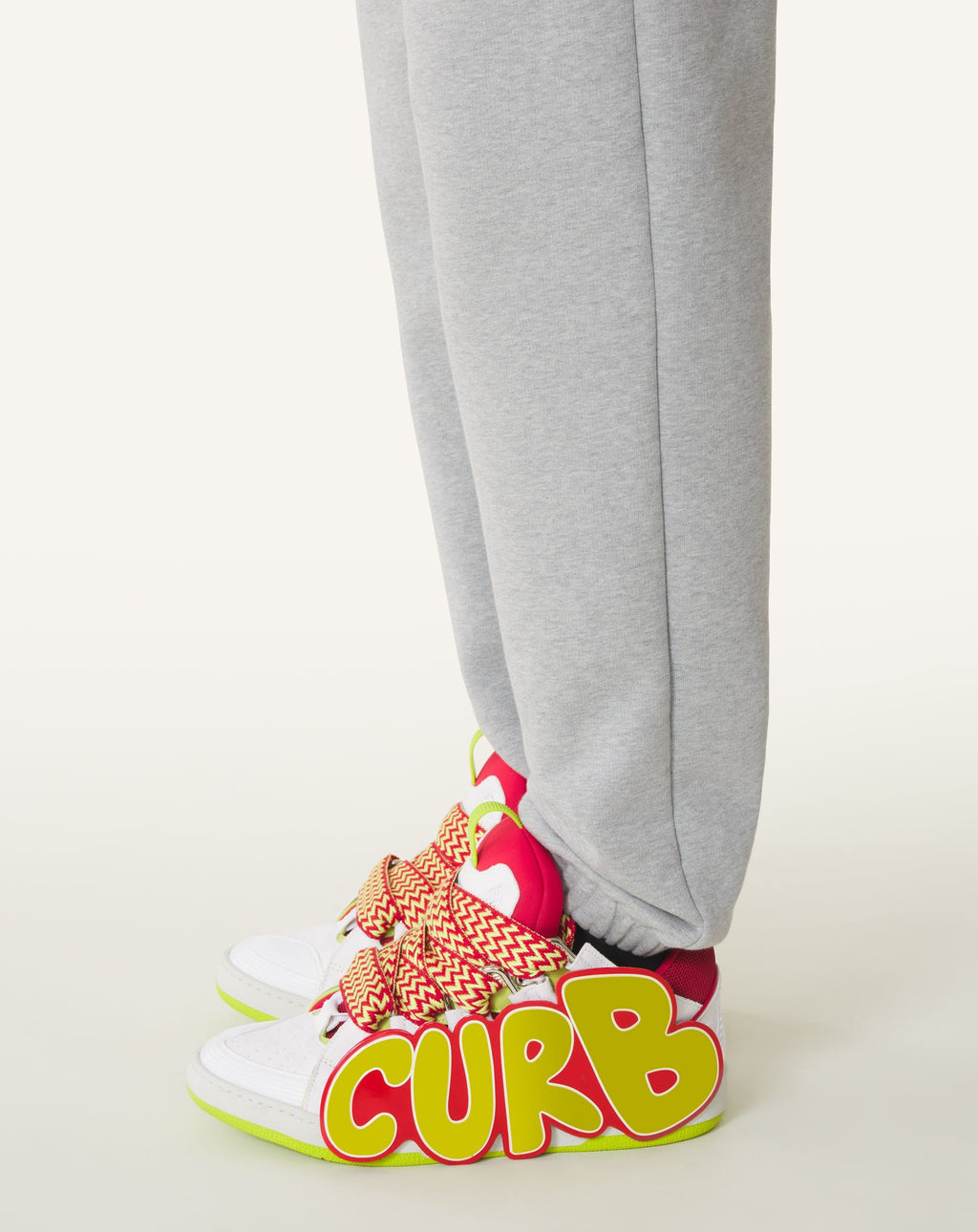 CURB PATCH  SNEAKERS IN LEATHER