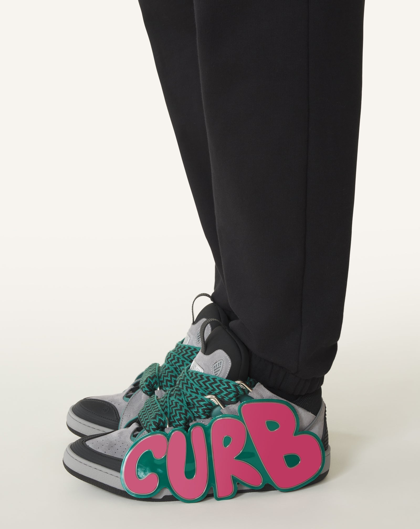 CURB PATCH  SNEAKERS IN LEATHER