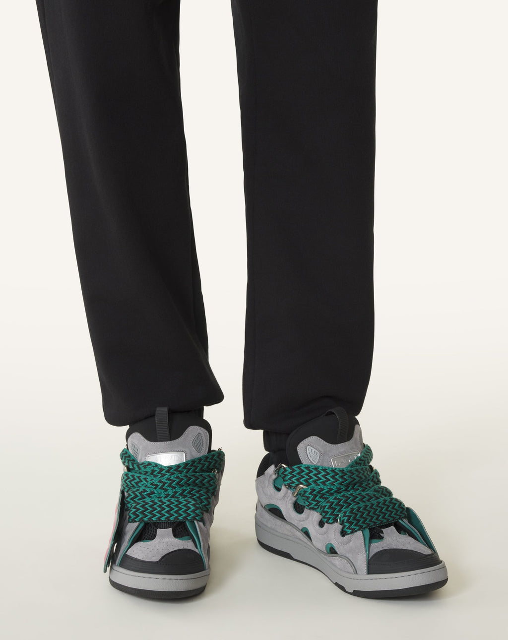 CURB PATCH  SNEAKERS IN LEATHER