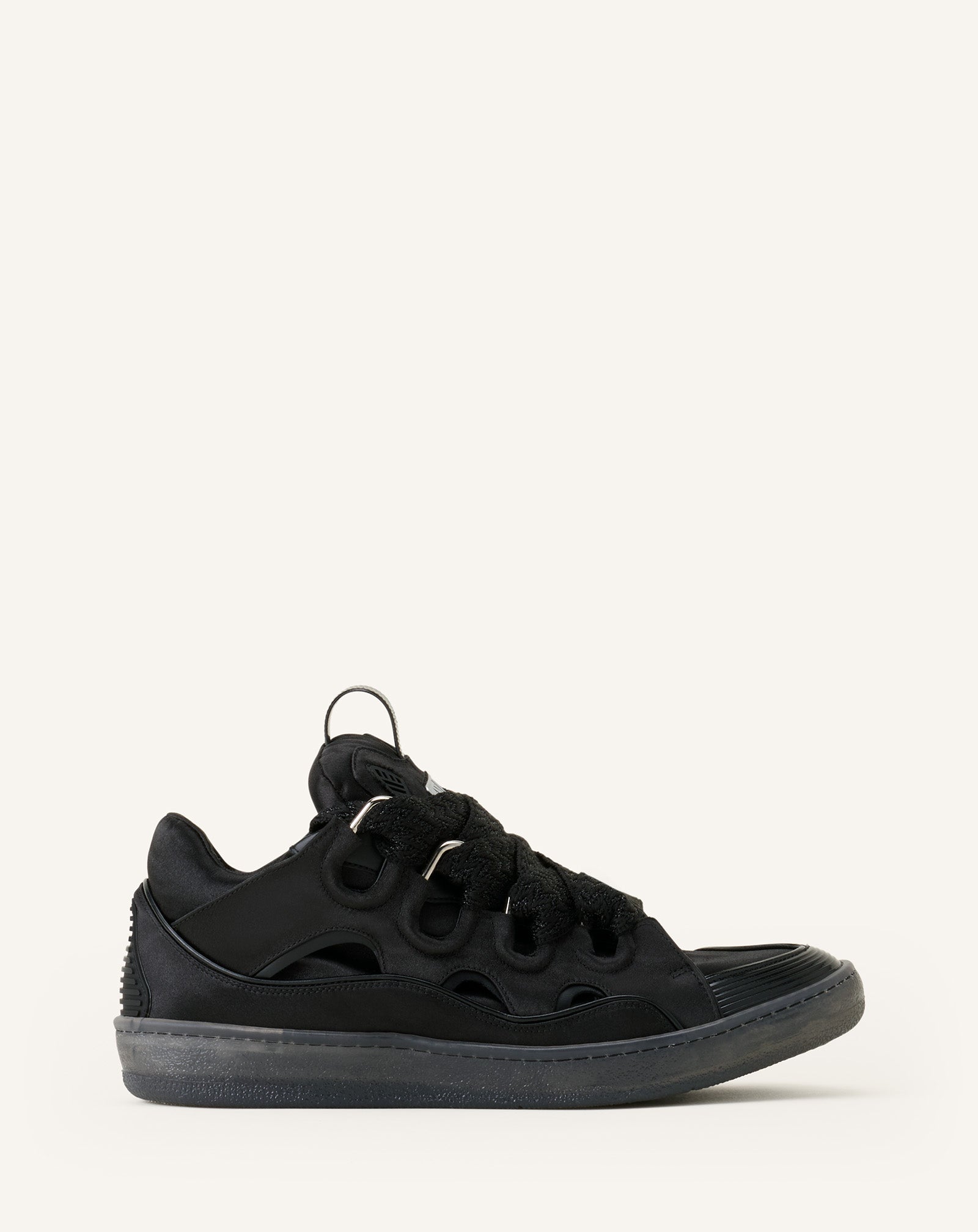 CURB SNEAKERS IN SATIN