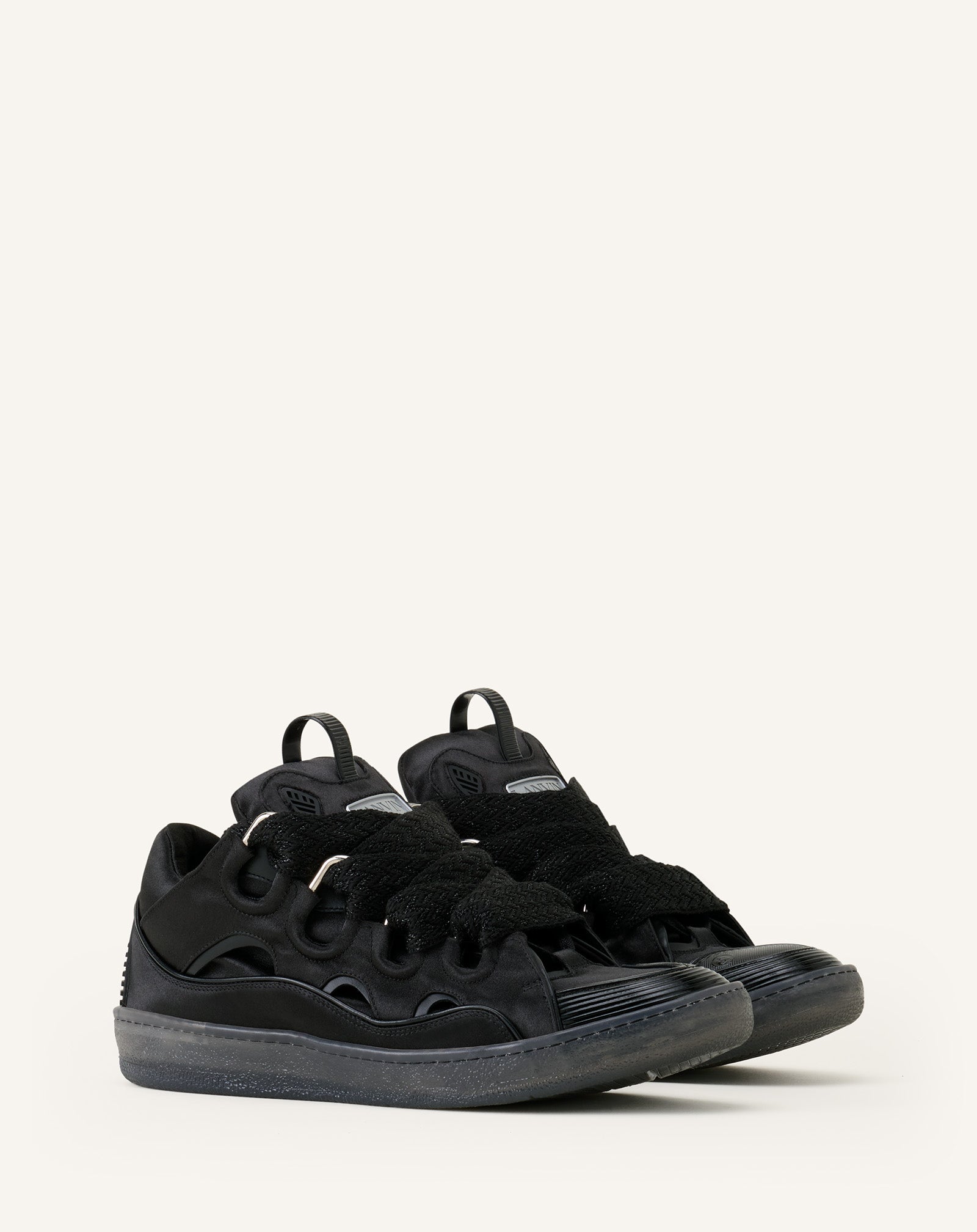 CURB SNEAKERS IN SATIN